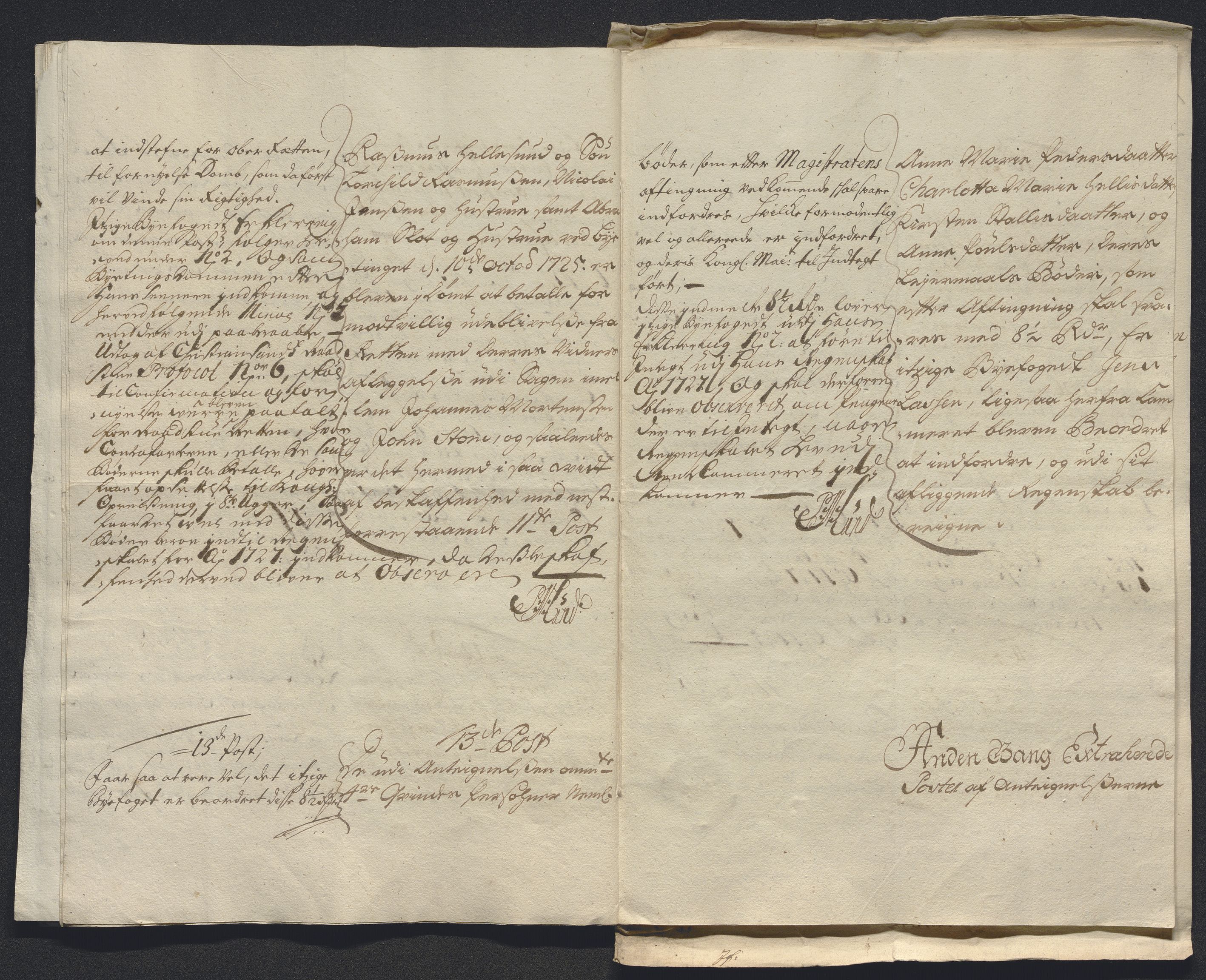 Rentekammeret inntil 1814, Reviderte regnskaper, Byregnskaper, AV/RA-EA-4066/R/Rm/L0286: [M19] Sikt og sakefall, 1719-1727, p. 455