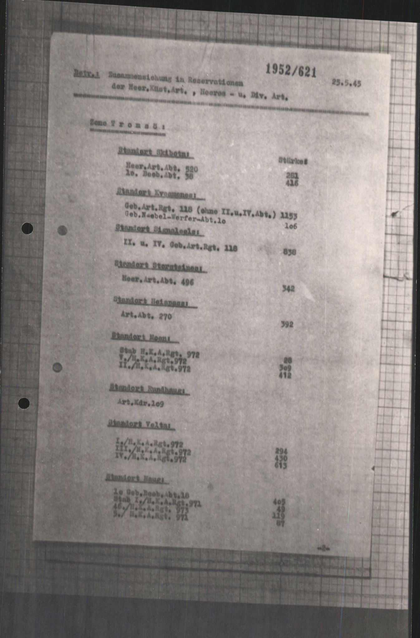 Forsvarets Overkommando. 2 kontor. Arkiv 11.4. Spredte tyske arkivsaker, AV/RA-RAFA-7031/D/Dar/Darc/L0001: Befehlshaber der Sicherheitpolizei und des Sicherheitsdienst Norwegen (BdSN) und Oberkommando der Wehrmacht Norwegen (OKW/N), 1942-1946, p. 809