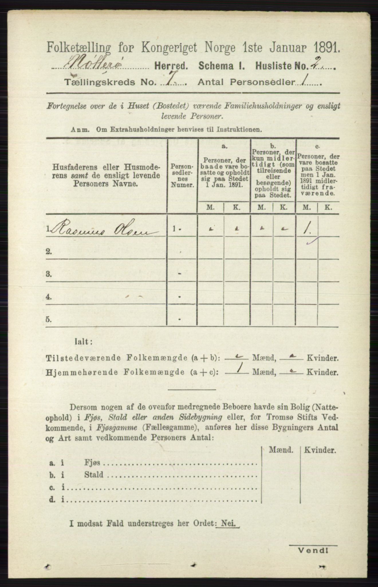 RA, 1891 census for 0722 Nøtterøy, 1891, p. 3423