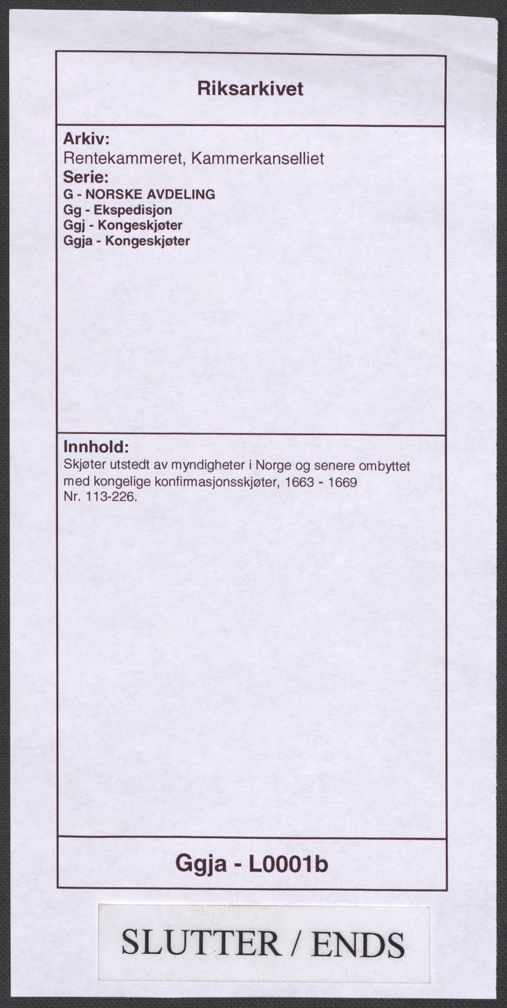 Rentekammeret, Kammerkanselliet, AV/RA-EA-3111/G/Gg/Ggj/Ggja/L0001b: Skjøter utstedt av myndigheter i Norge og senere ombyttet med kongelige konfirmasjonsskjøter, 1663-1669, p. 518