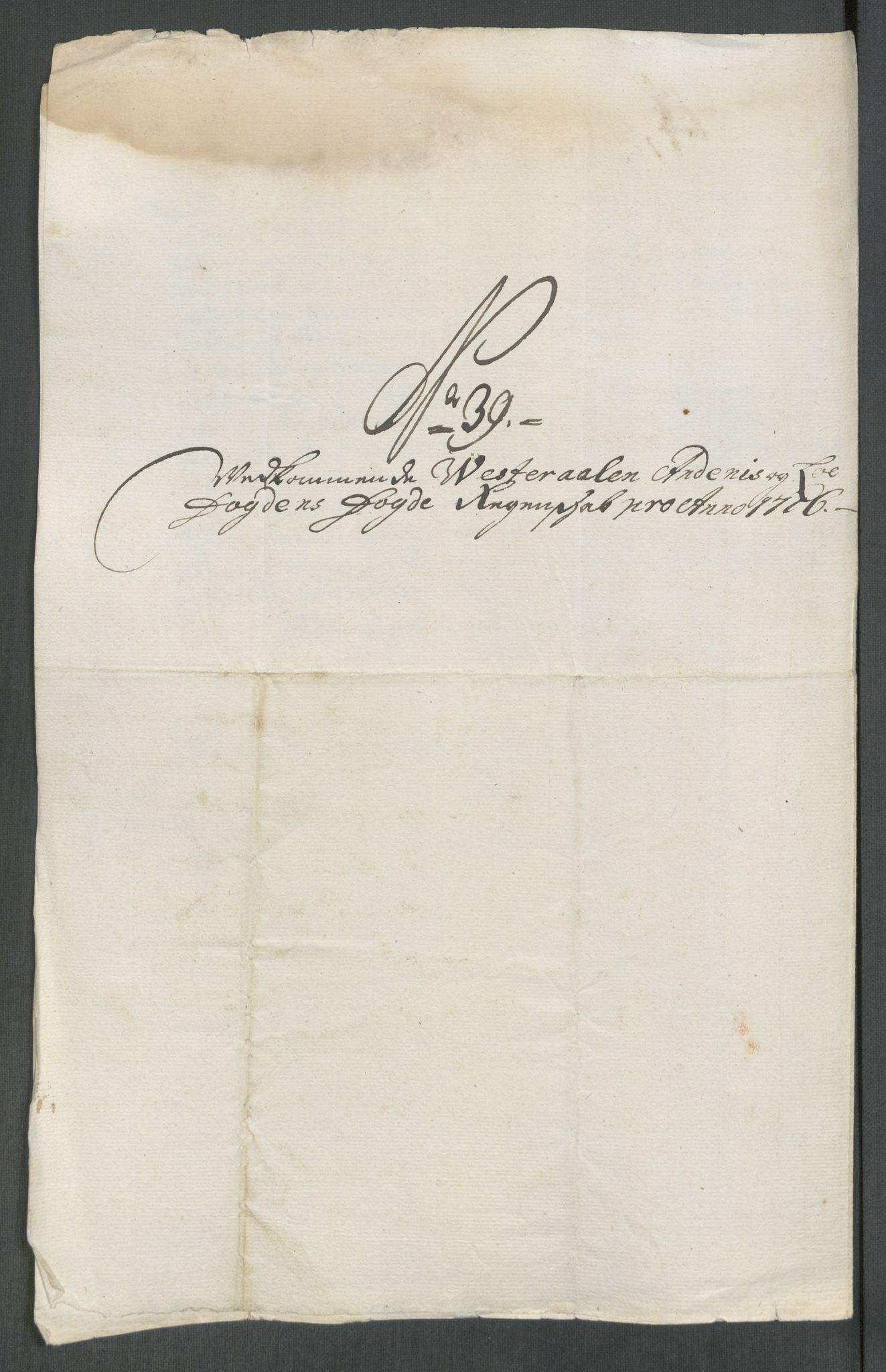 Rentekammeret inntil 1814, Reviderte regnskaper, Fogderegnskap, AV/RA-EA-4092/R67/L4682: Fogderegnskap Vesterålen, Andenes og Lofoten, 1716, p. 233