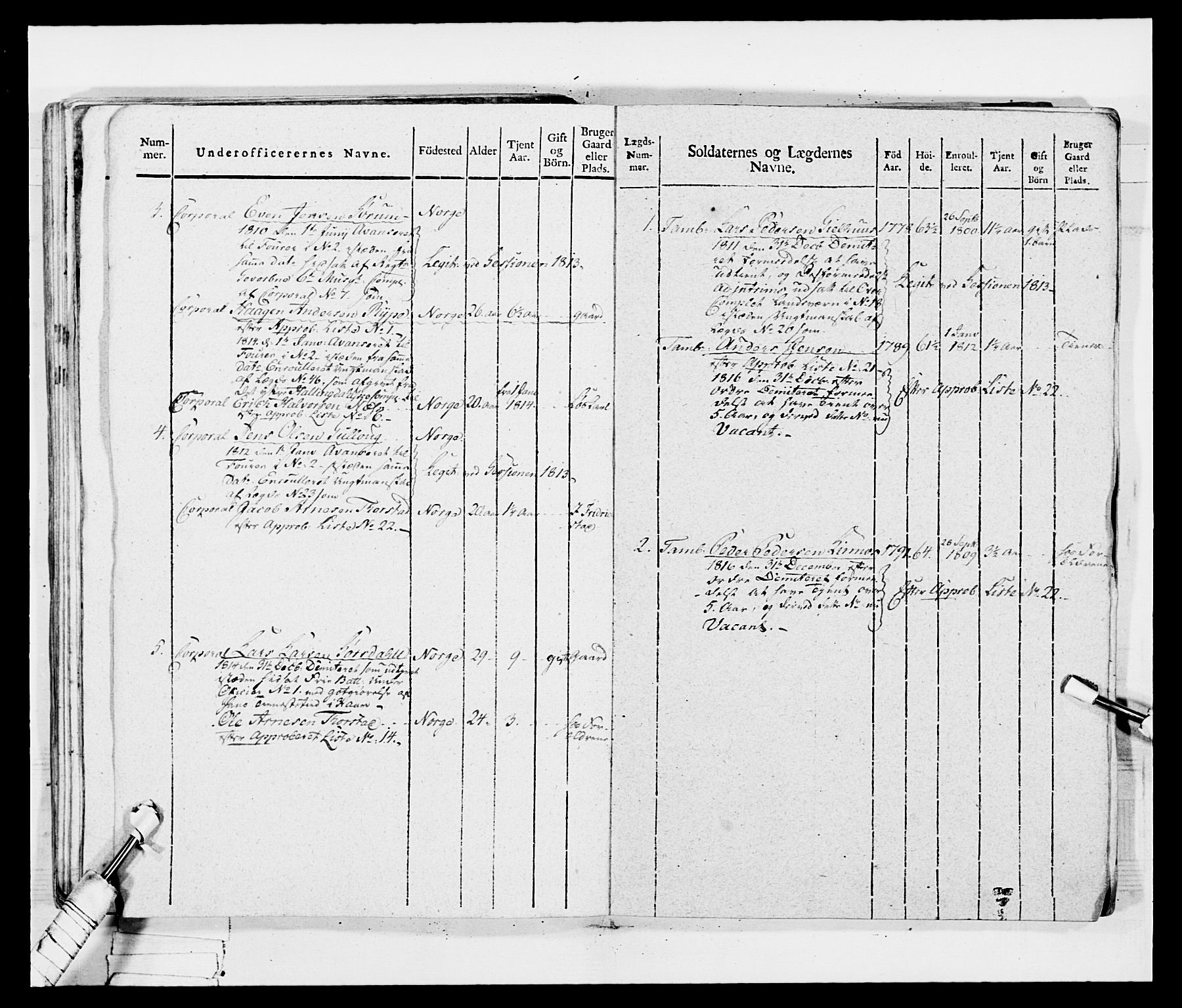 Generalitets- og kommissariatskollegiet, Det kongelige norske kommissariatskollegium, AV/RA-EA-5420/E/Eh/L0035: Nordafjelske gevorbne infanteriregiment, 1812-1813, p. 466