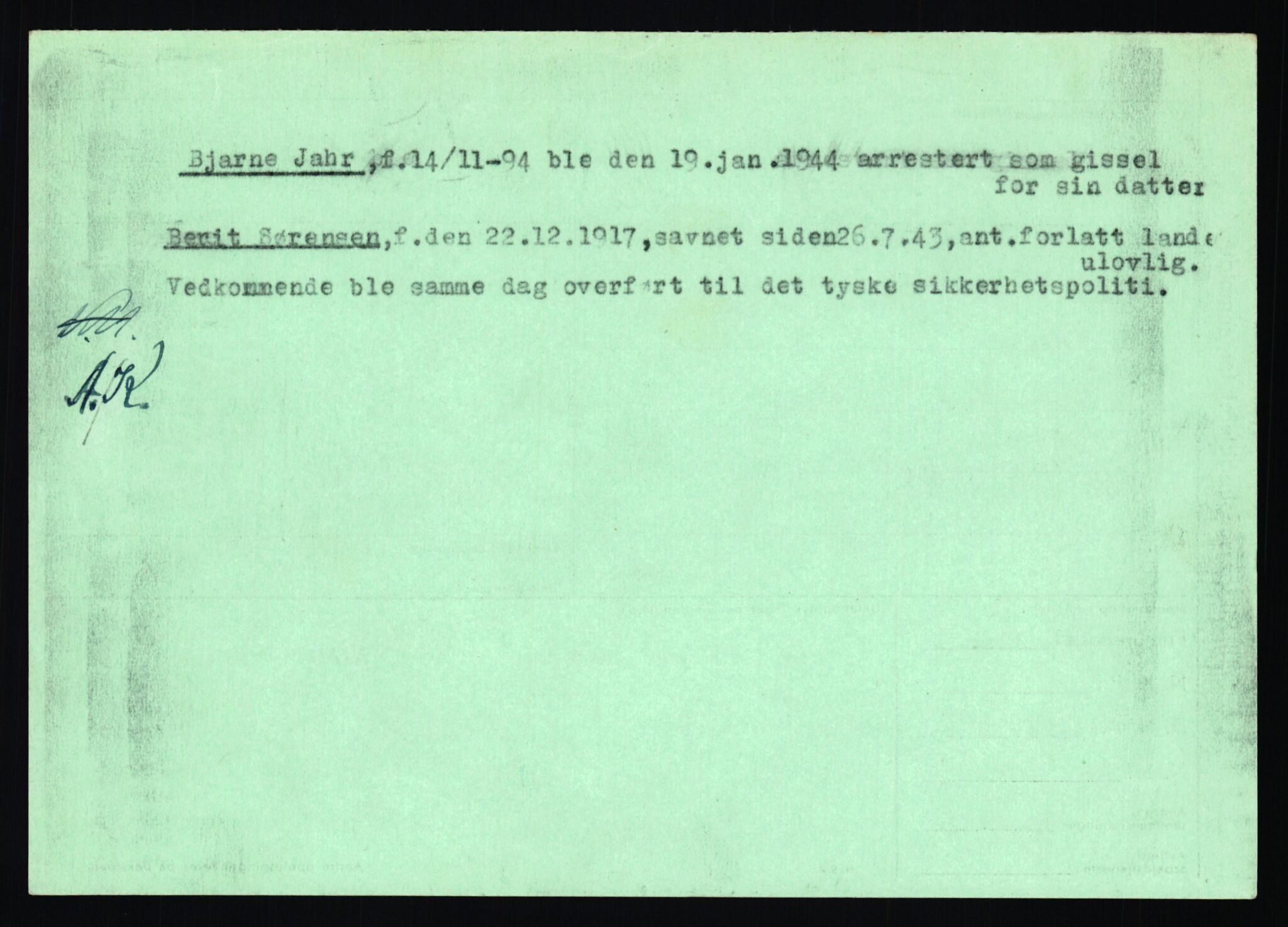 Statspolitiet - Hovedkontoret / Osloavdelingen, AV/RA-S-1329/C/Ca/L0007: Hol - Joelsen, 1943-1945, p. 2865