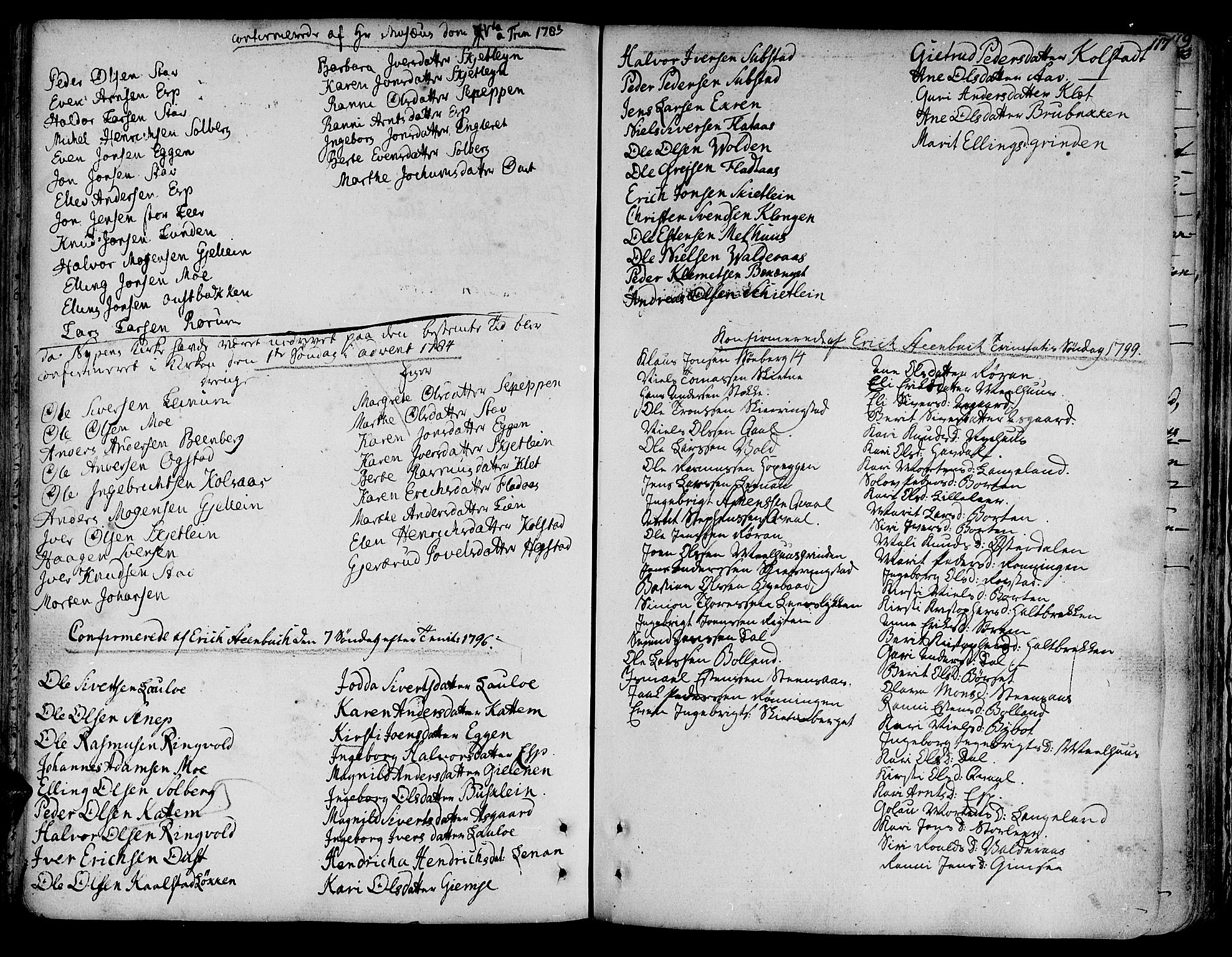 Ministerialprotokoller, klokkerbøker og fødselsregistre - Sør-Trøndelag, SAT/A-1456/691/L1063: Parish register (official) no. 691A02 /3, 1768-1815, p. 117