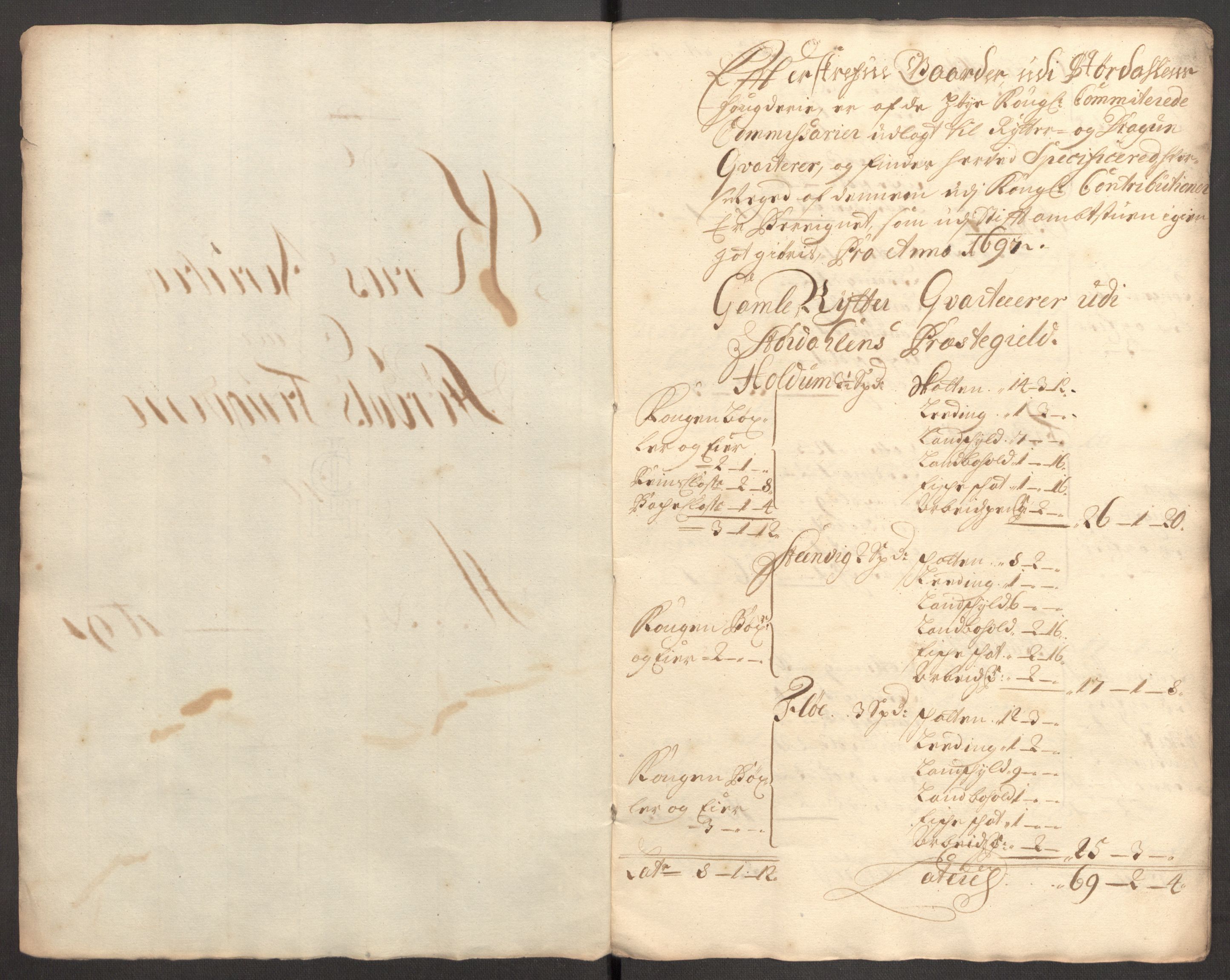 Rentekammeret inntil 1814, Reviderte regnskaper, Fogderegnskap, RA/EA-4092/R62/L4189: Fogderegnskap Stjørdal og Verdal, 1697, p. 199