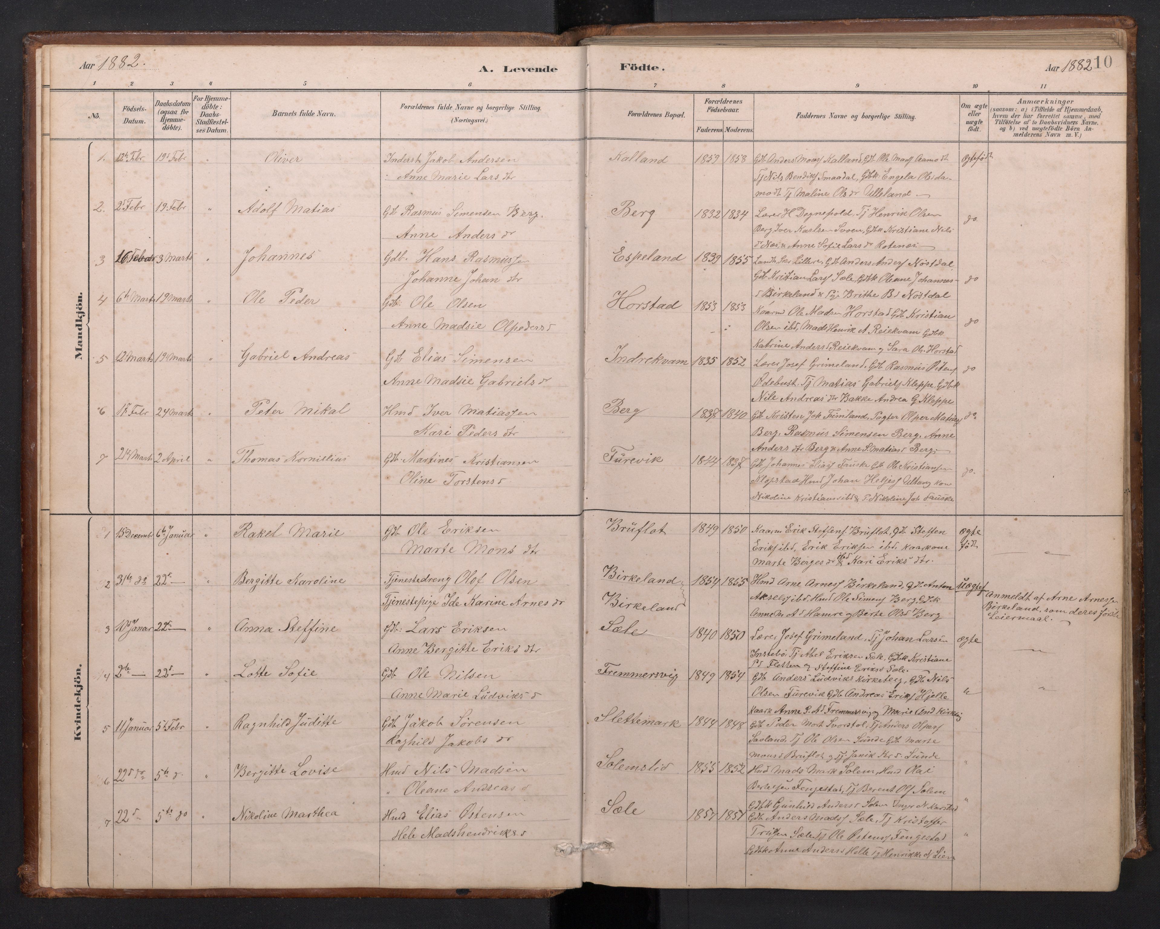 Førde sokneprestembete, SAB/A-79901/H/Hab/Habd/L0003: Parish register (copy) no. D 3, 1881-1897, p. 9b-10a