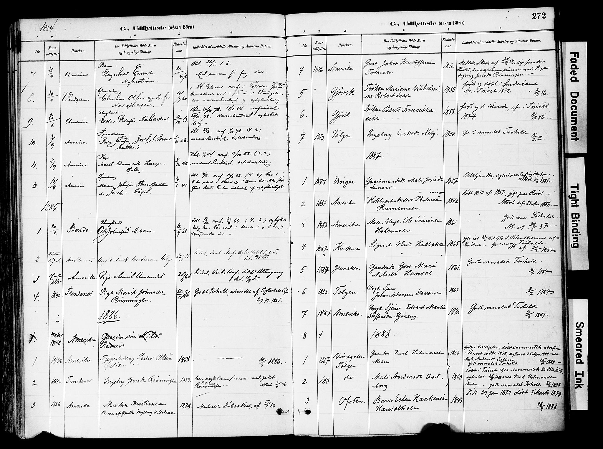 Tynset prestekontor, SAH/PREST-058/H/Ha/Haa/L0022: Parish register (official) no. 22, 1880-1899, p. 272