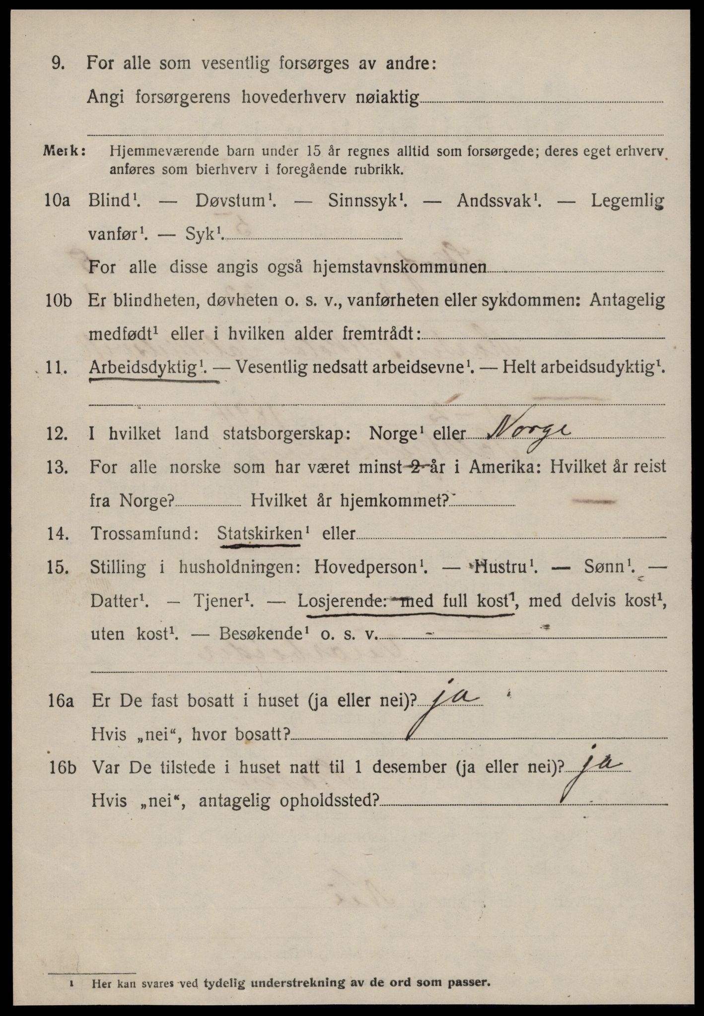 SAT, 1920 census for Skodje, 1920, p. 3476