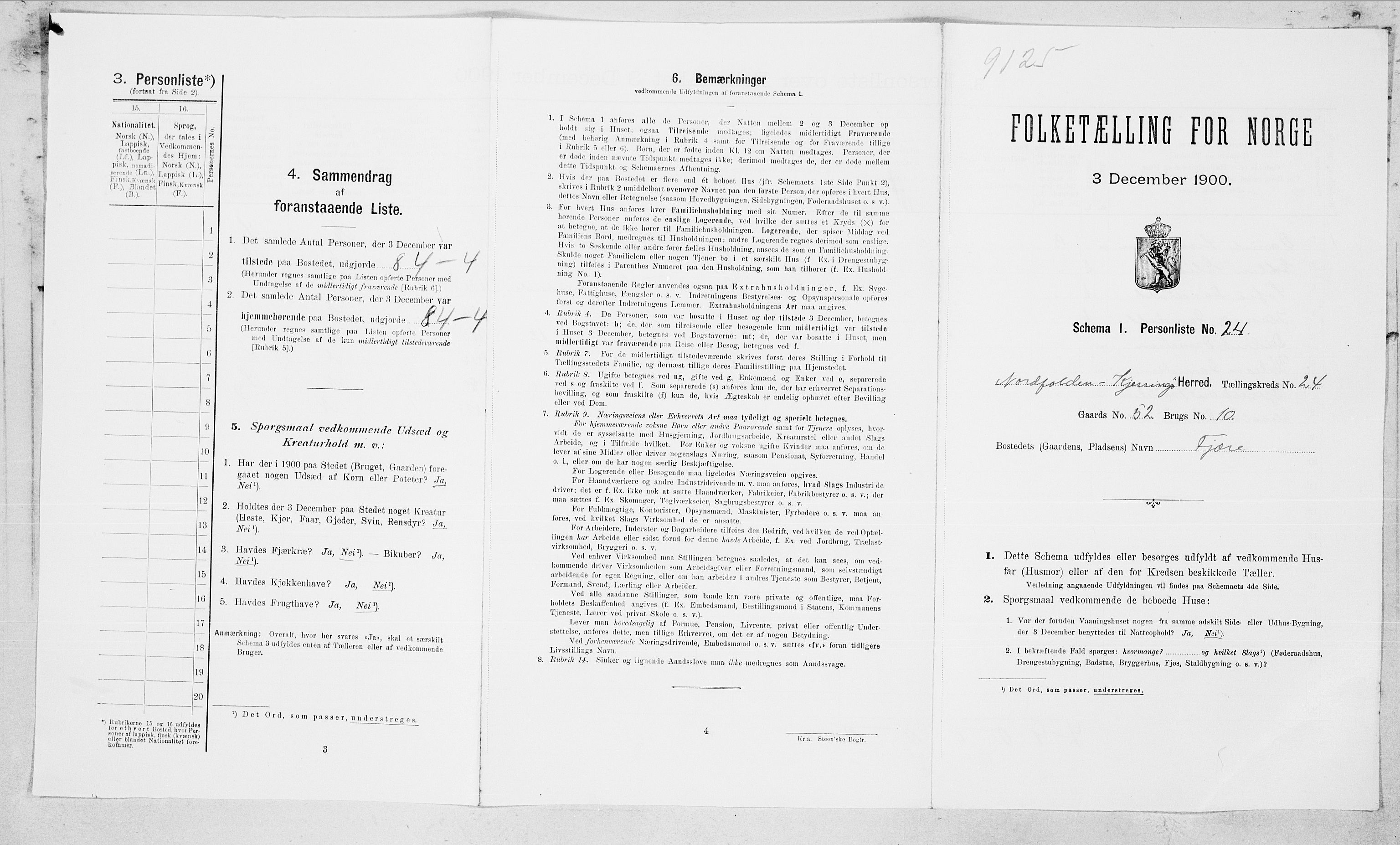 SAT, 1900 census for Nordfold-Kjerringøy, 1900, p. 64