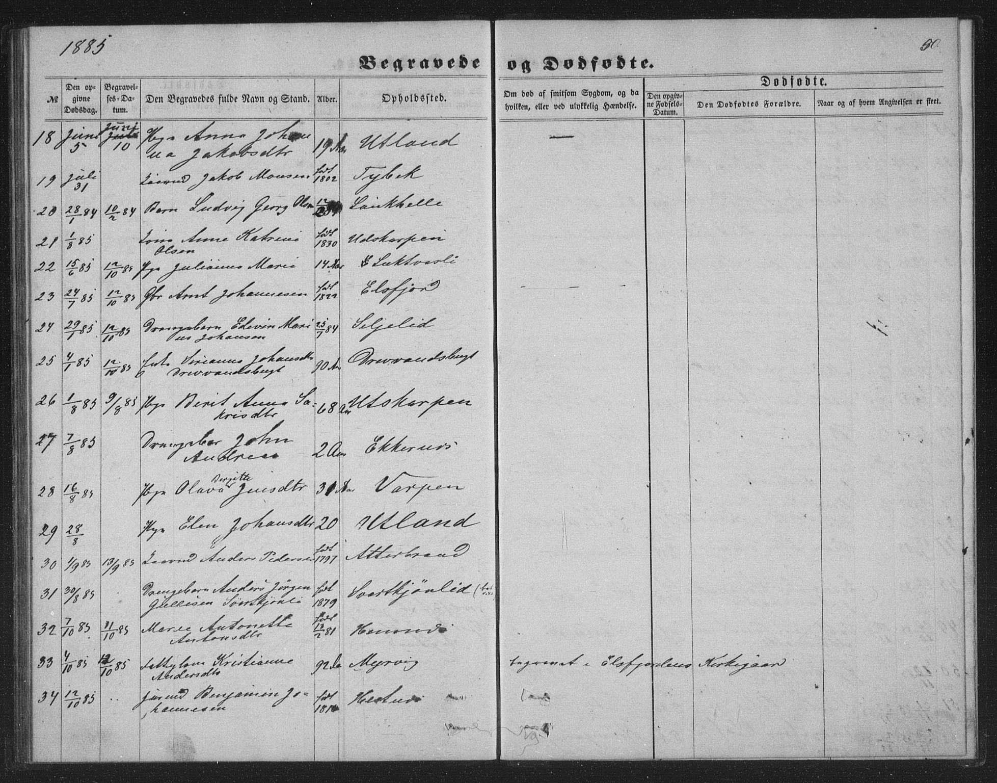 Ministerialprotokoller, klokkerbøker og fødselsregistre - Nordland, AV/SAT-A-1459/825/L0368: Parish register (copy) no. 825C05, 1863-1887, p. 50