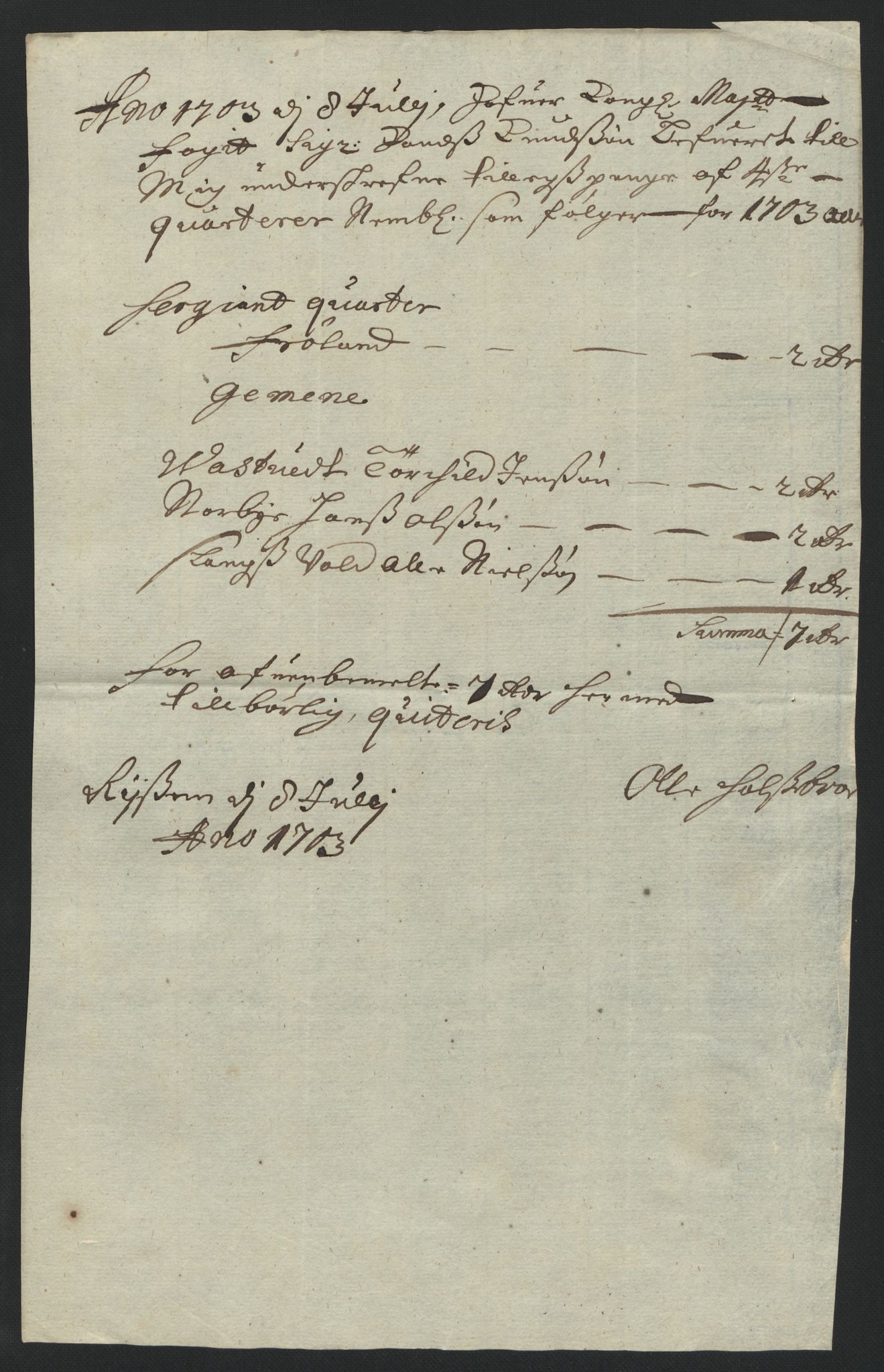 Rentekammeret inntil 1814, Reviderte regnskaper, Fogderegnskap, AV/RA-EA-4092/R04/L0132: Fogderegnskap Moss, Onsøy, Tune, Veme og Åbygge, 1703-1704, p. 158