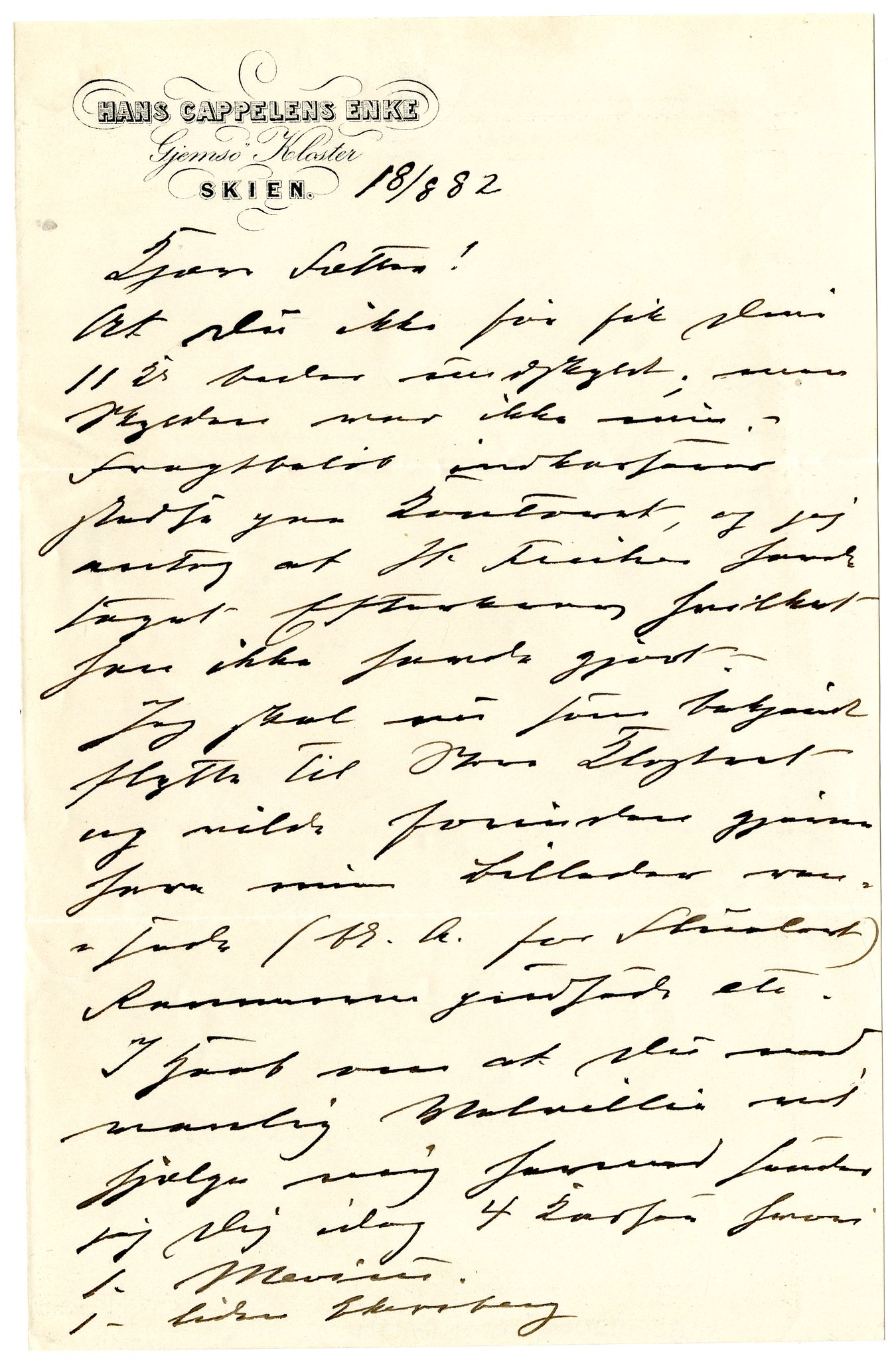 Diderik Maria Aalls brevsamling, NF/Ark-1023/F/L0002: D.M. Aalls brevsamling. B - C, 1799-1889, p. 273