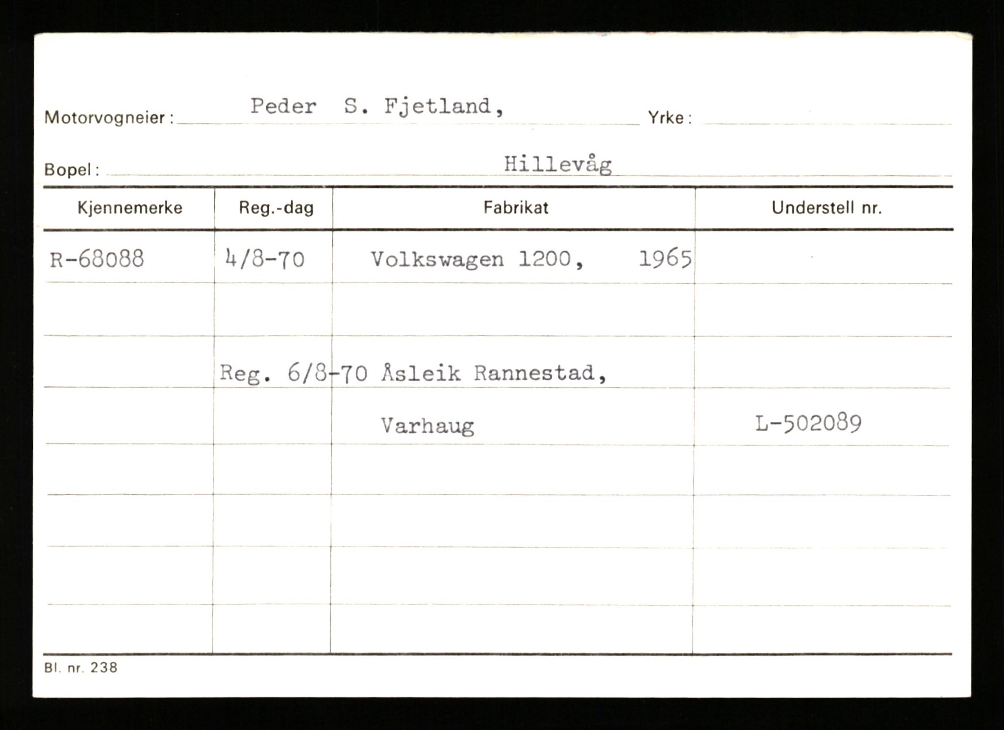 Stavanger trafikkstasjon, AV/SAST-A-101942/0/G/L0008: Registreringsnummer: 67519 - 84533, 1930-1971, p. 35