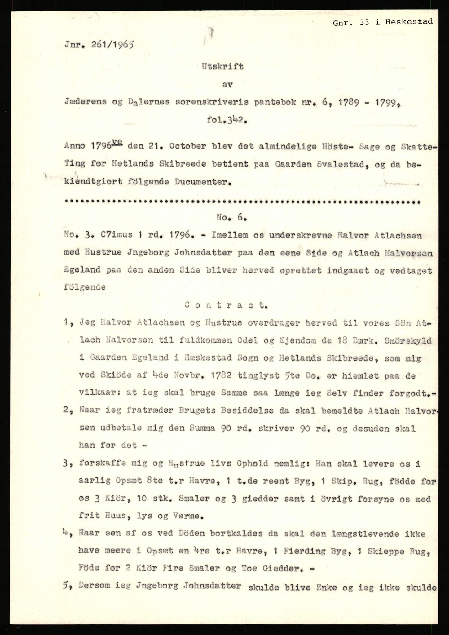Statsarkivet i Stavanger, AV/SAST-A-101971/03/Y/Yj/L0017: Avskrifter sortert etter gårdsnavn: Eigeland østre - Elve, 1750-1930, p. 4