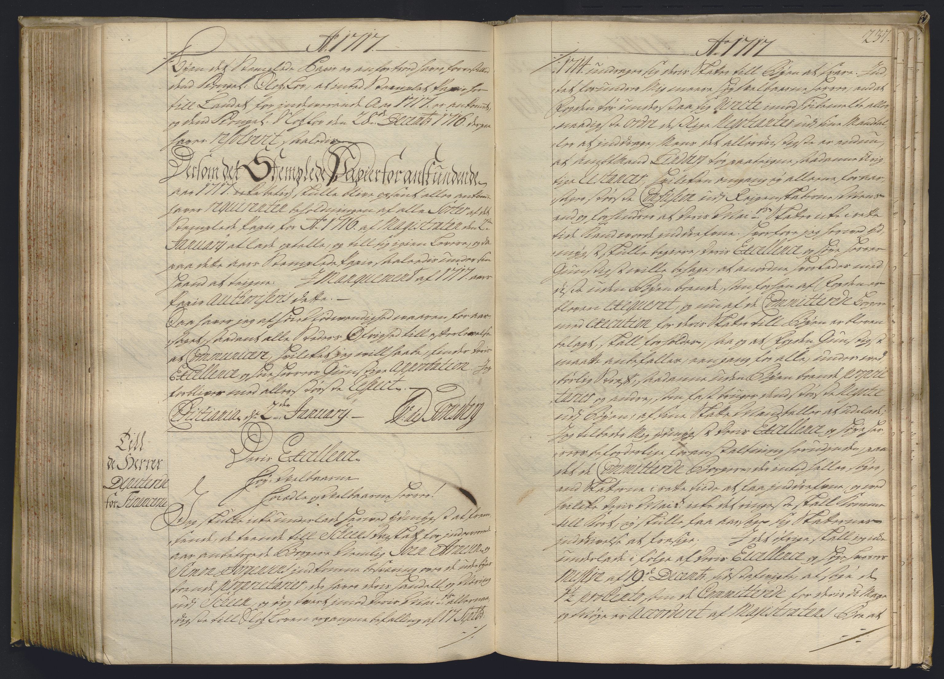Kristiania stiftamt, AV/SAO-A-10386/B/Ba/L0004: Kopibok, 1715-1717, p. 236b-237a
