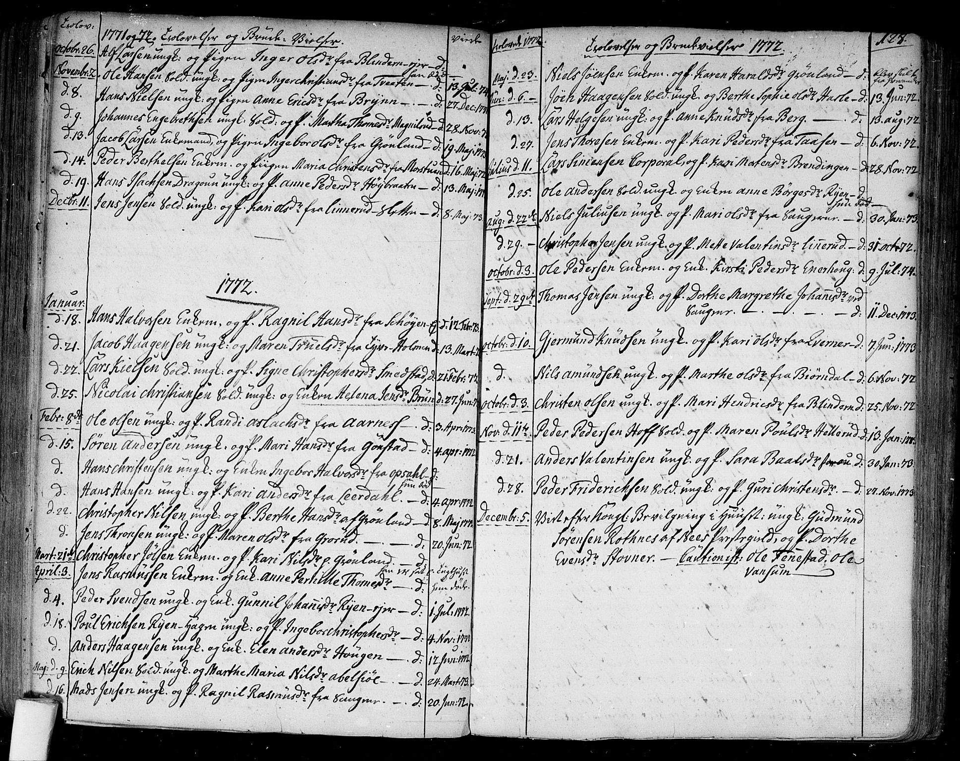 Aker prestekontor kirkebøker, AV/SAO-A-10861/F/L0009: Parish register (official) no. 9, 1765-1785, p. 128