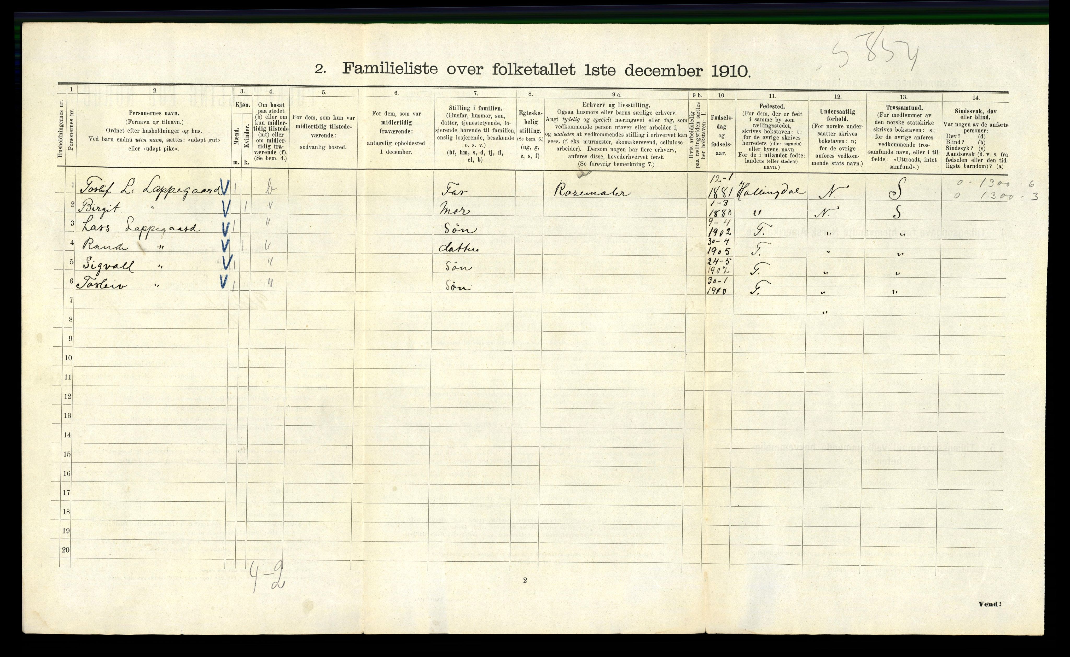 RA, 1910 census for Kristiania, 1910, p. 114058