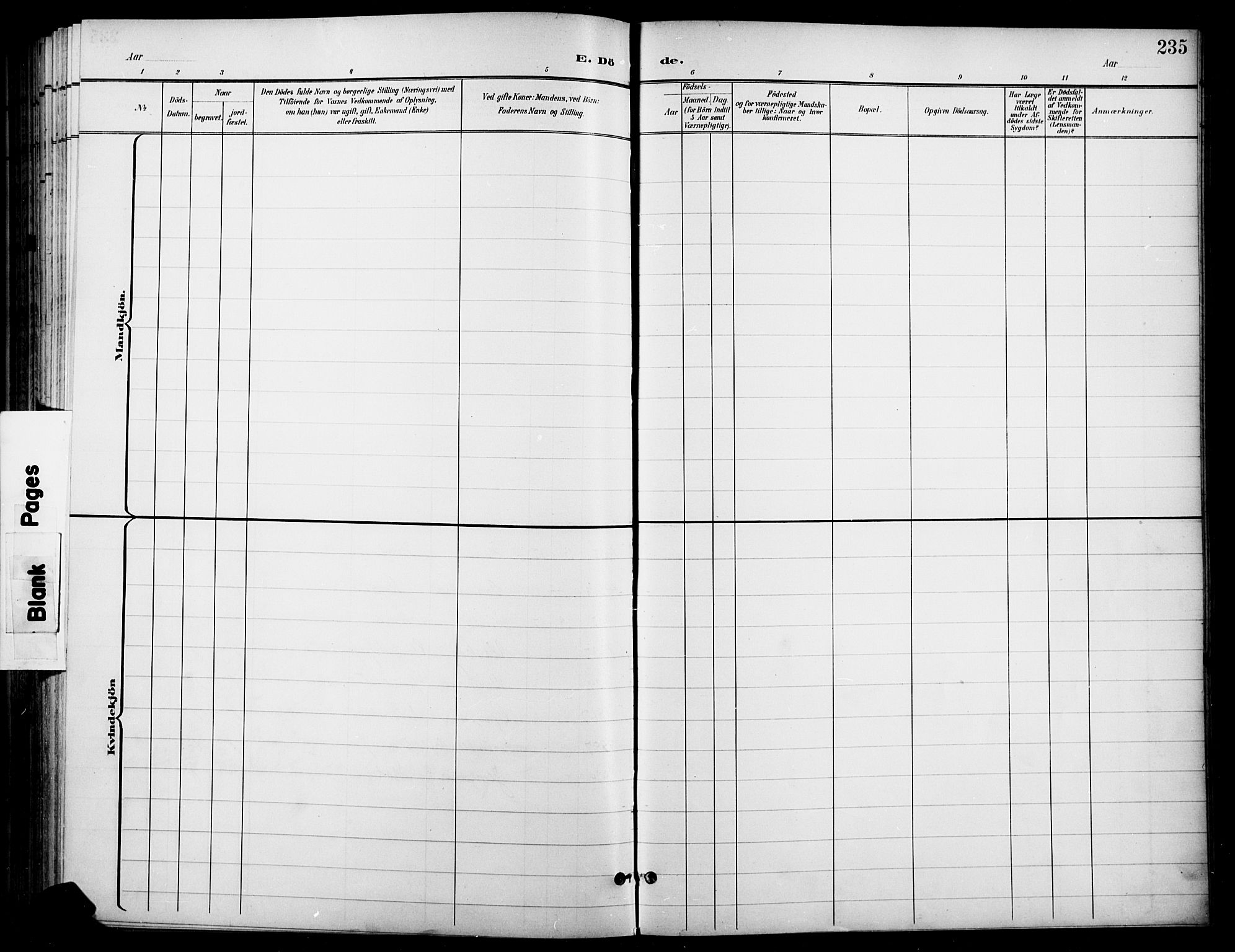 Gran prestekontor, AV/SAH-PREST-112/H/Ha/Haa/L0019: Parish register (official) no. 19, 1898-1907, p. 235