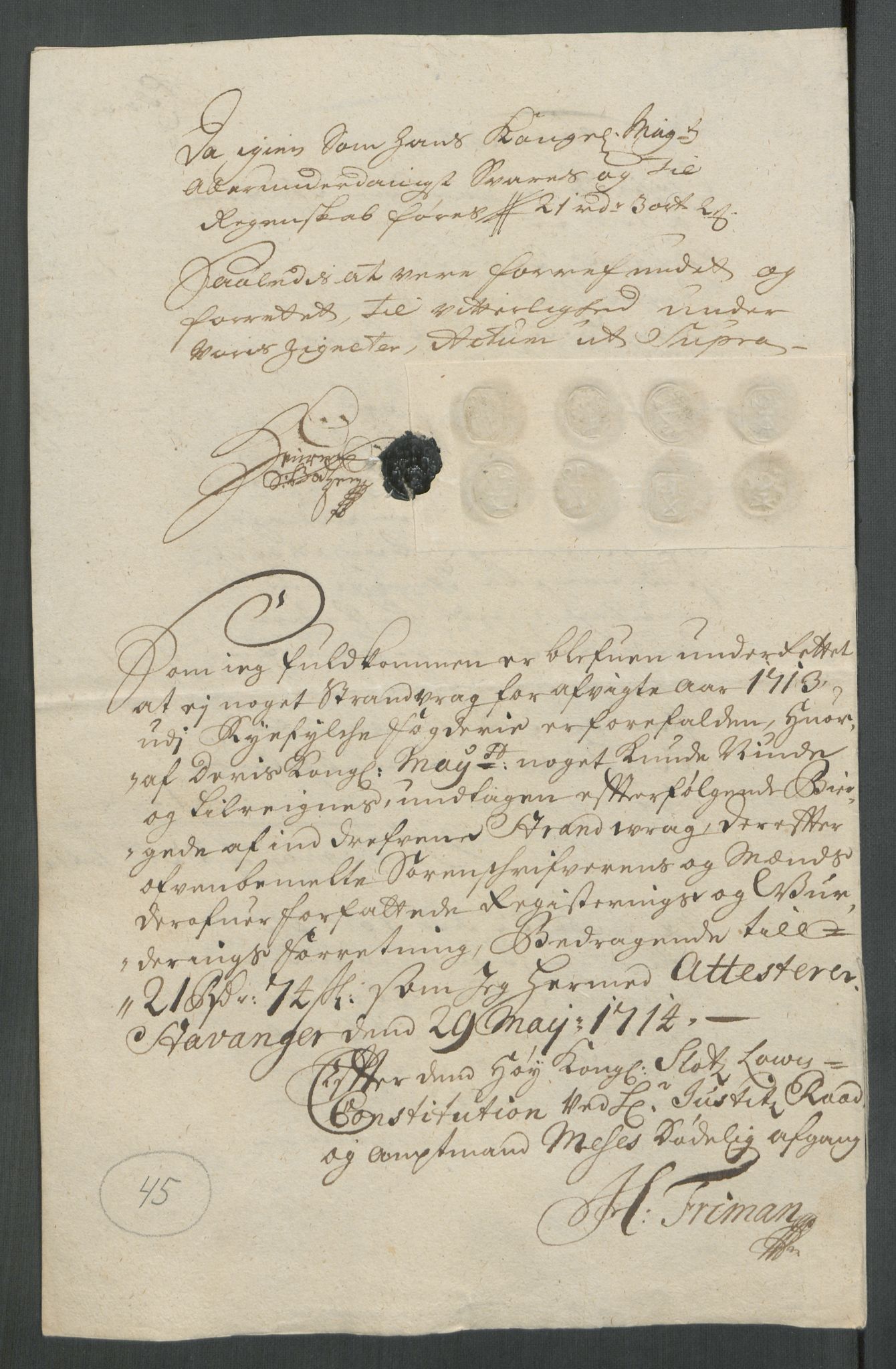 Rentekammeret inntil 1814, Reviderte regnskaper, Fogderegnskap, AV/RA-EA-4092/R47/L2866: Fogderegnskap Ryfylke, 1713, p. 290