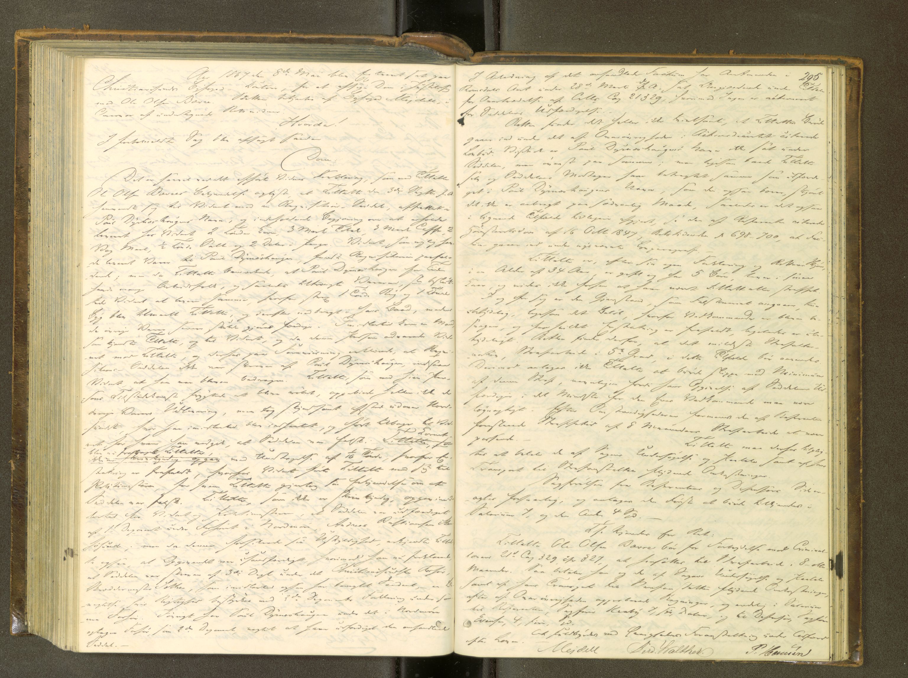 Kristiansund byfogd, AV/SAT-A-4587/A/04/L0003: Domprotokoll. Aut. 08.10.1861, 1861-1868, p. 294b-295a