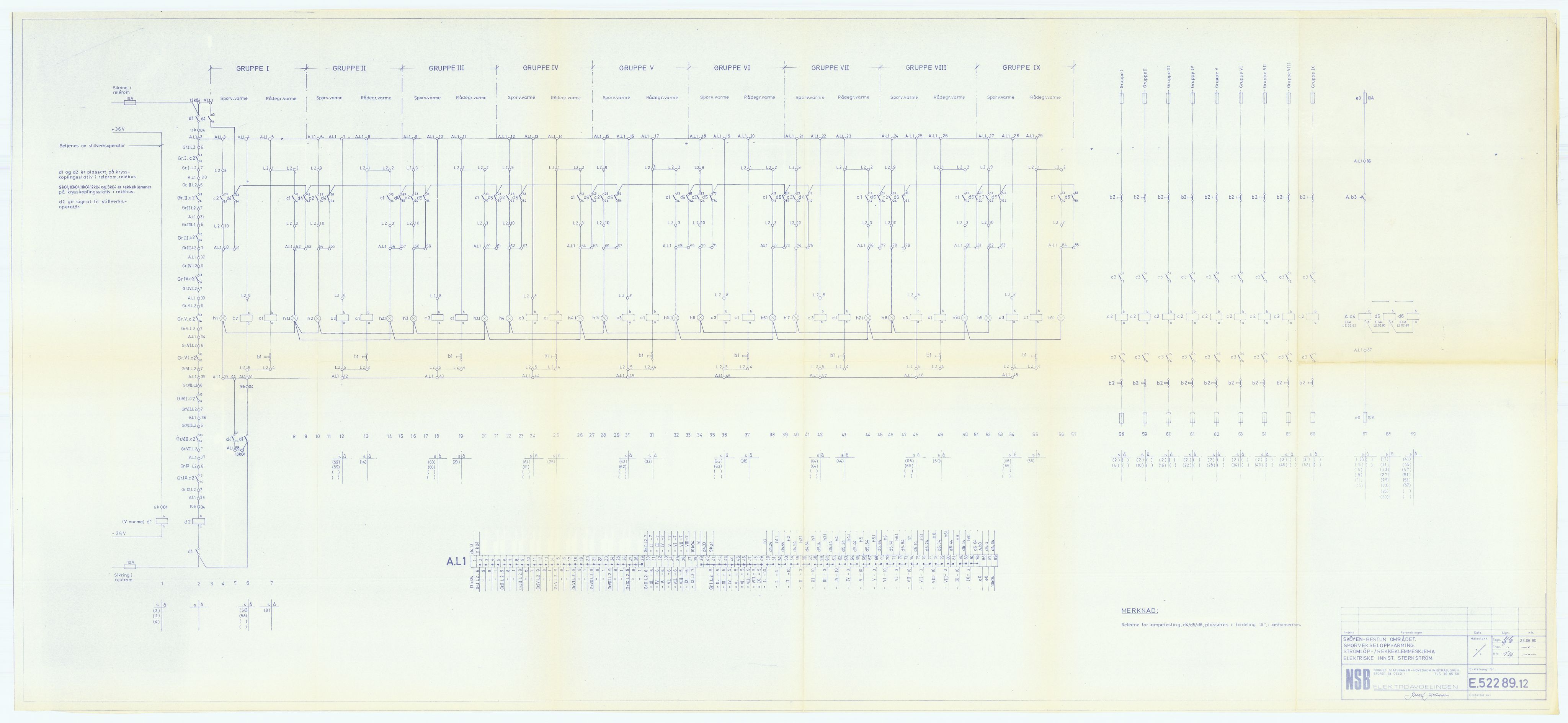 Norges statsbaner, Hovedadministrasjonen, Plankontoret for Oslo S, AV/RA-S-5410/D/L0167: Driftsbanegården. Øvrige driftsbanegårder, 1975-1987, p. 22