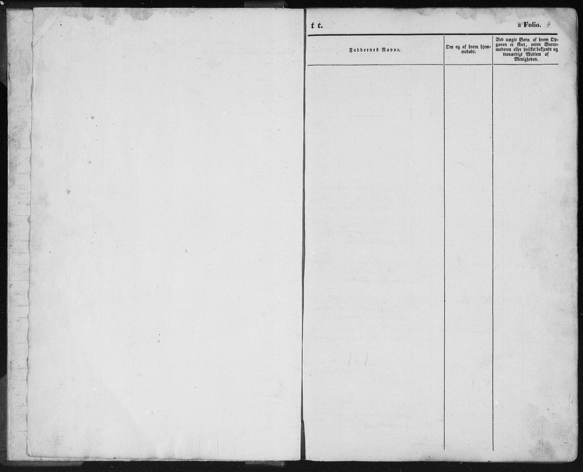 Lista sokneprestkontor, SAK/1111-0027/F/Fa/L0010: Parish register (official) no. A 10, 1846-1861, p. 4