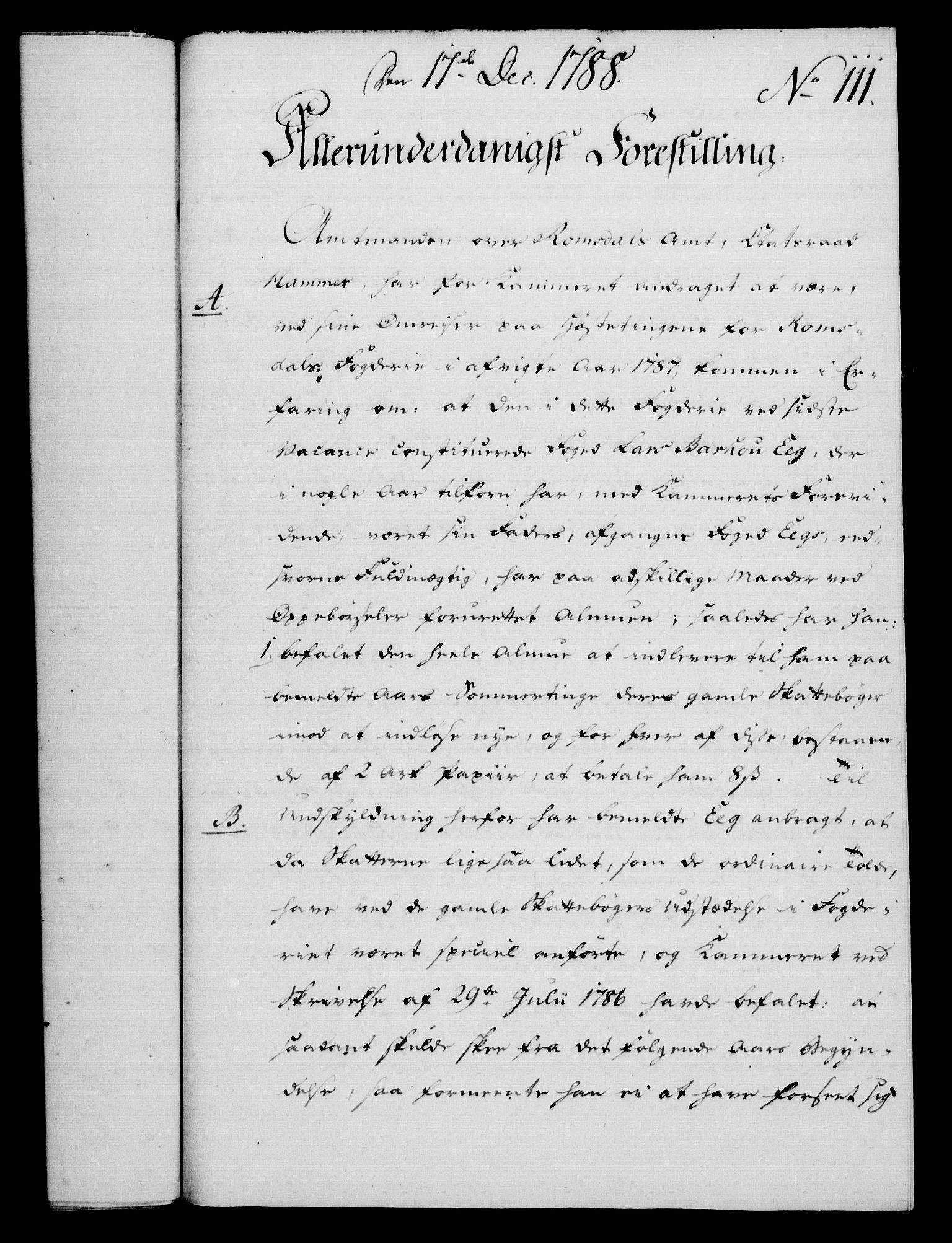 Rentekammeret, Kammerkanselliet, RA/EA-3111/G/Gf/Gfa/L0070: Norsk relasjons- og resolusjonsprotokoll (merket RK 52.70), 1788, p. 638