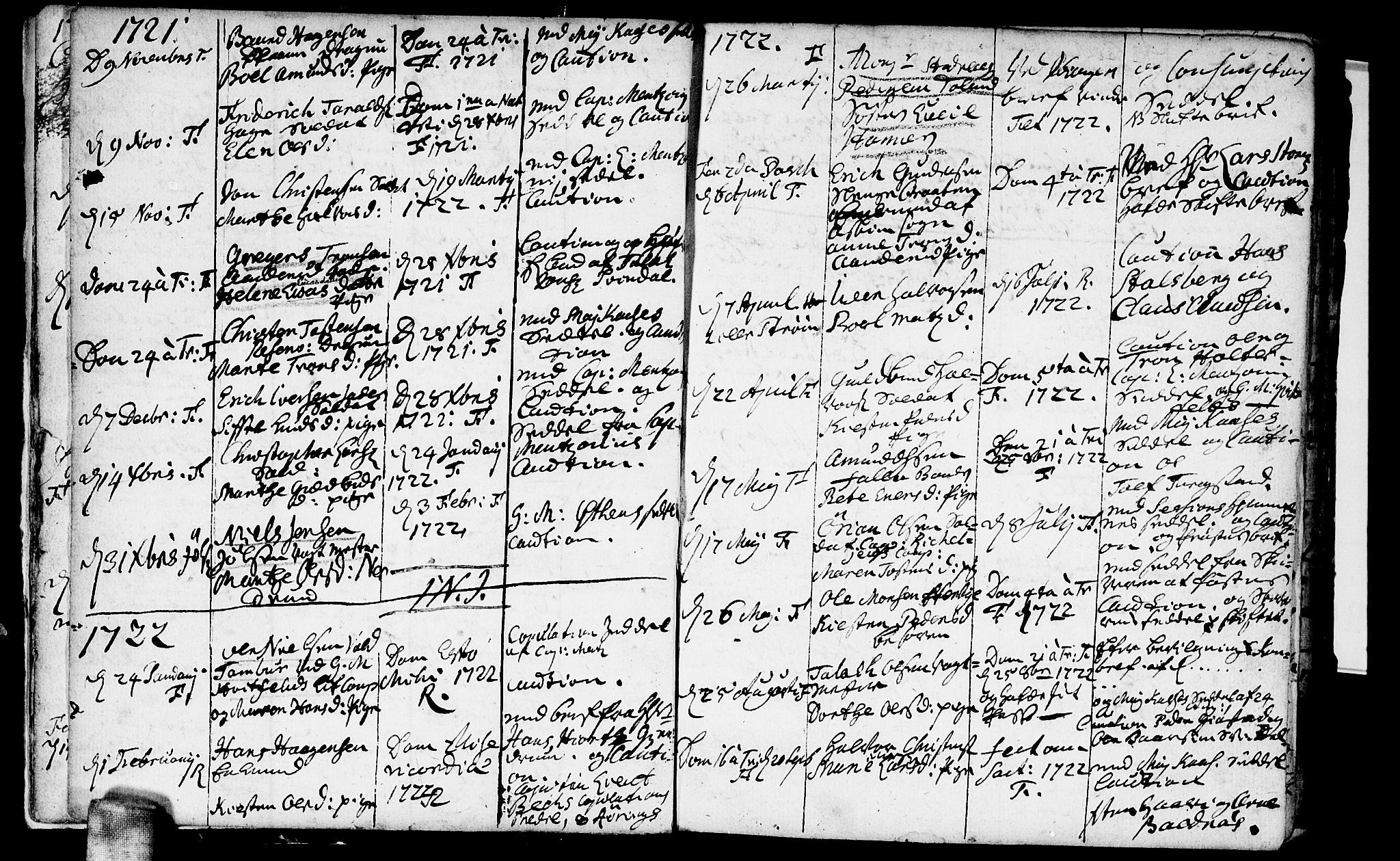 Fet prestekontor Kirkebøker, AV/SAO-A-10370a/F/Fa/L0001: Parish register (official) no. I 1, 1716-1751, p. 8