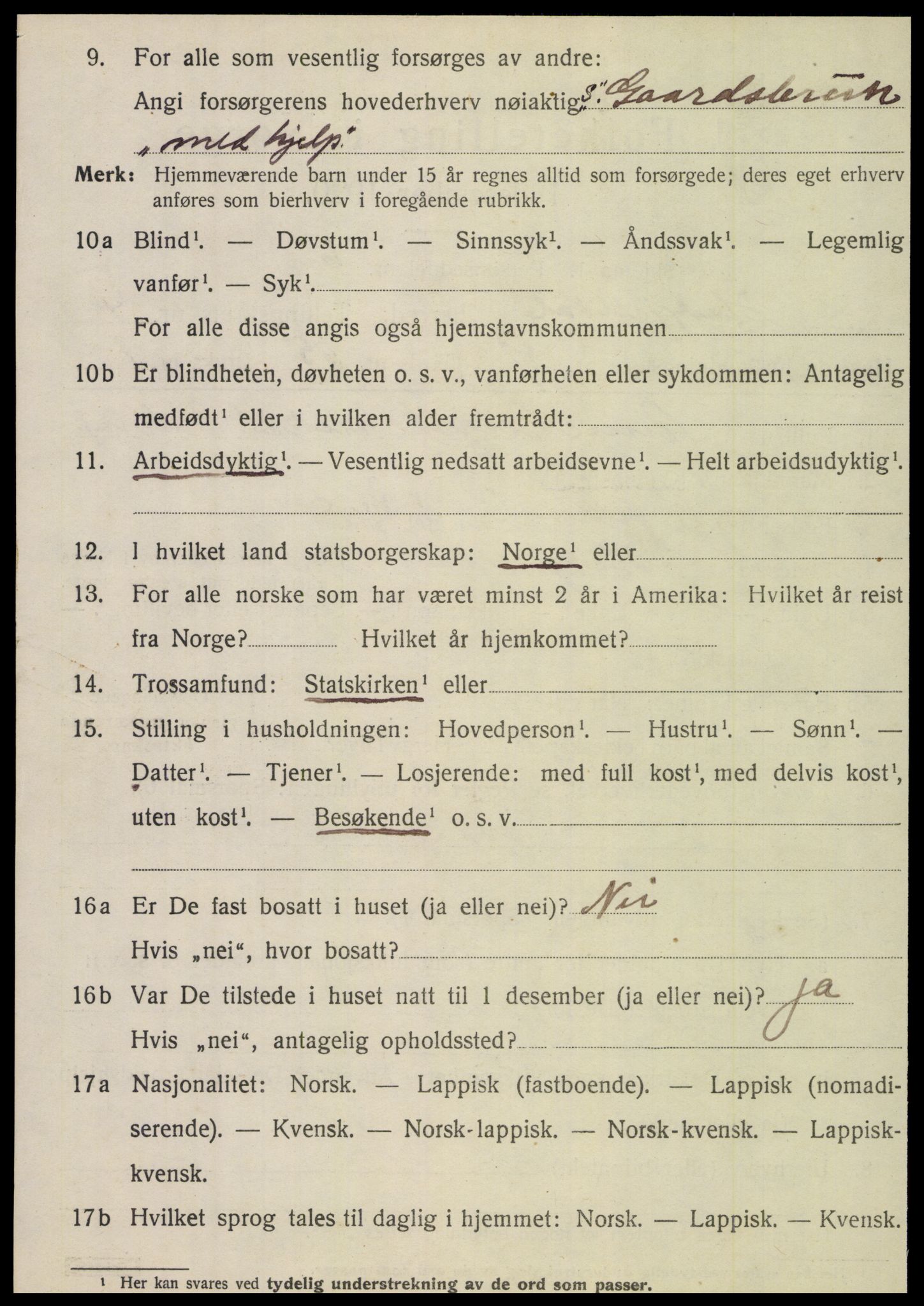 SAT, 1920 census for Hattfjelldal, 1920, p. 1089