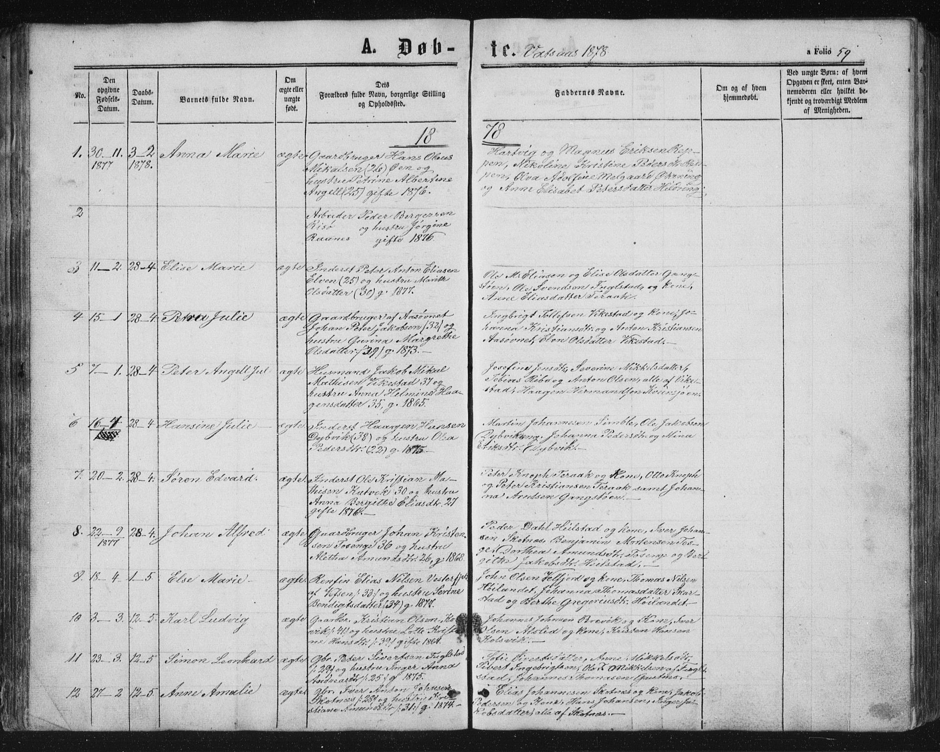 Ministerialprotokoller, klokkerbøker og fødselsregistre - Nordland, SAT/A-1459/810/L0158: Parish register (copy) no. 810C02 /1, 1863-1883, p. 59