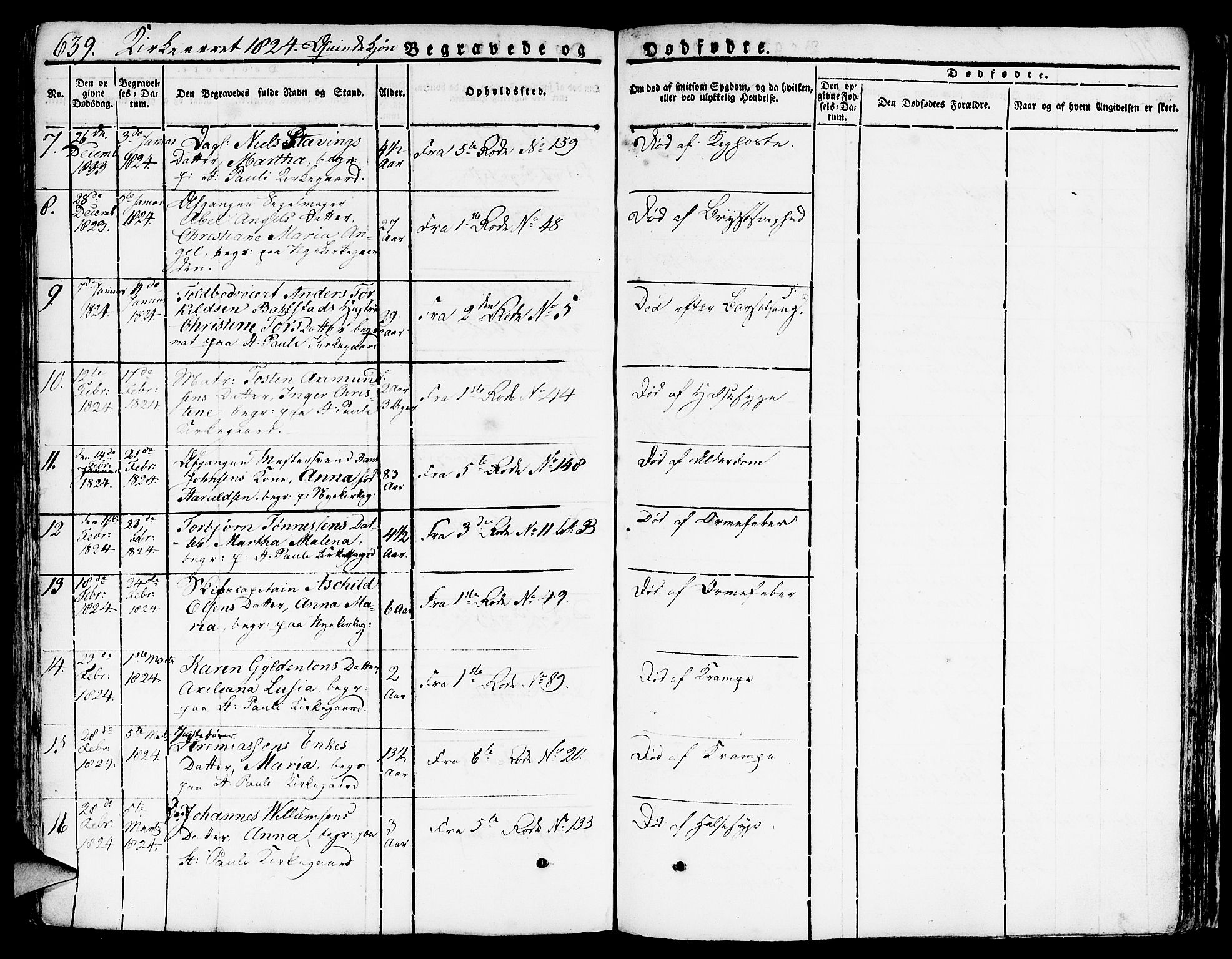 Nykirken Sokneprestembete, SAB/A-77101/H/Hab: Parish register (copy) no. A 5II, 1821-1843, p. 639