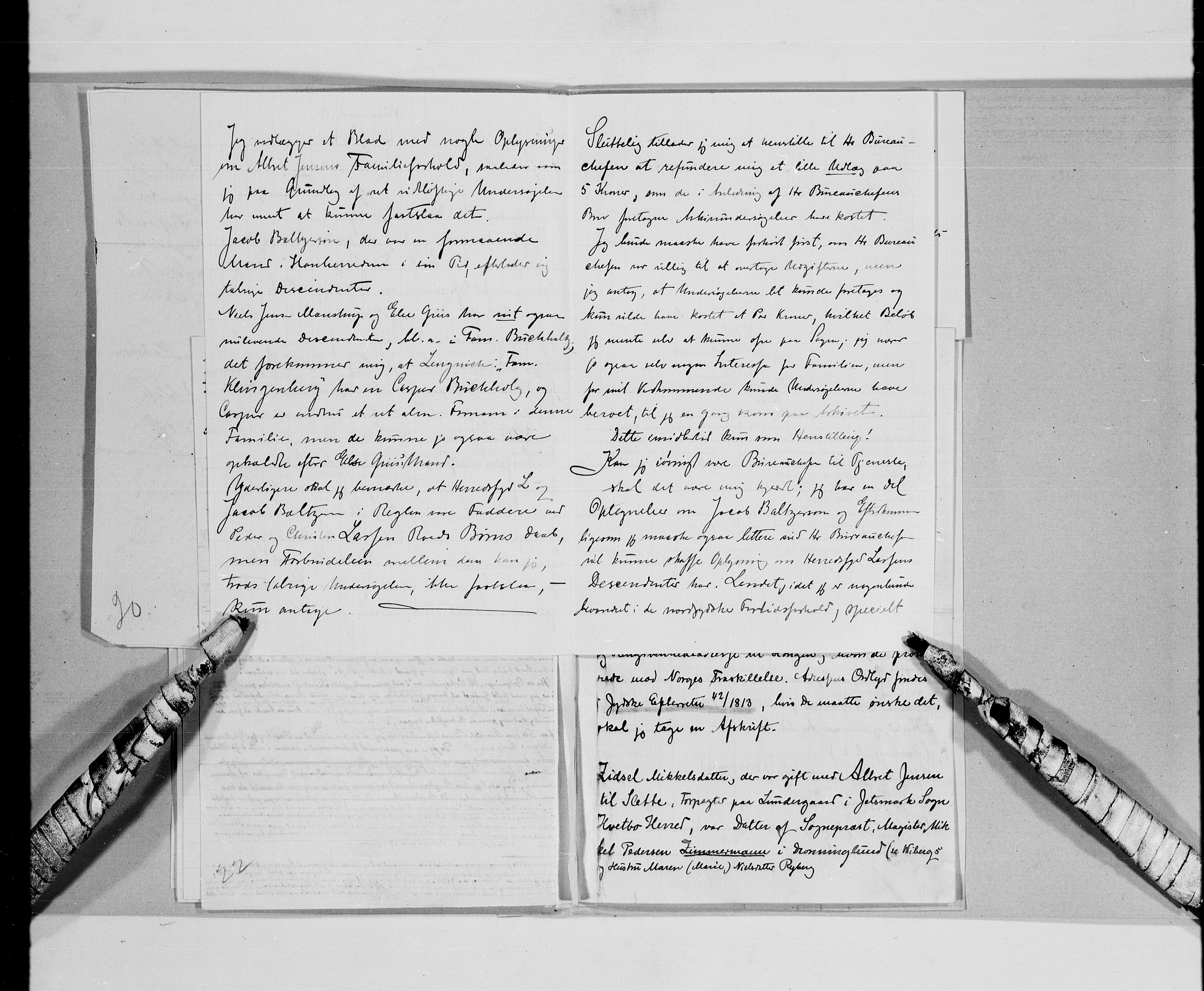 Lassens samlinger, AV/RA-PA-0051/G/L0099: Alfabetisk ordnede brev til Wilhelm Lassen: Keyser - Nissen, 1815-1907, p. 31