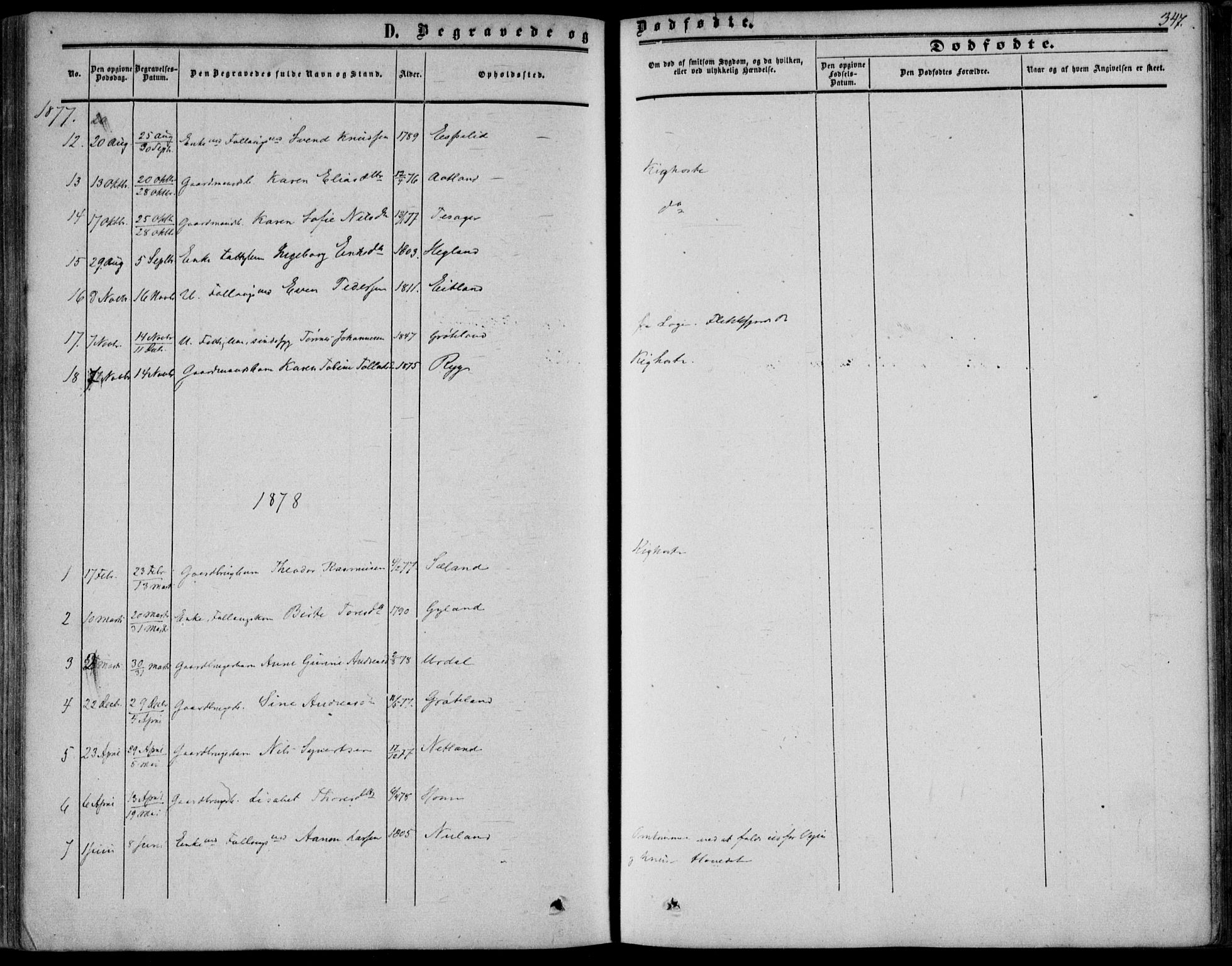 Bakke sokneprestkontor, SAK/1111-0002/F/Fa/Fab/L0002: Parish register (official) no. A 2, 1855-1884, p. 347