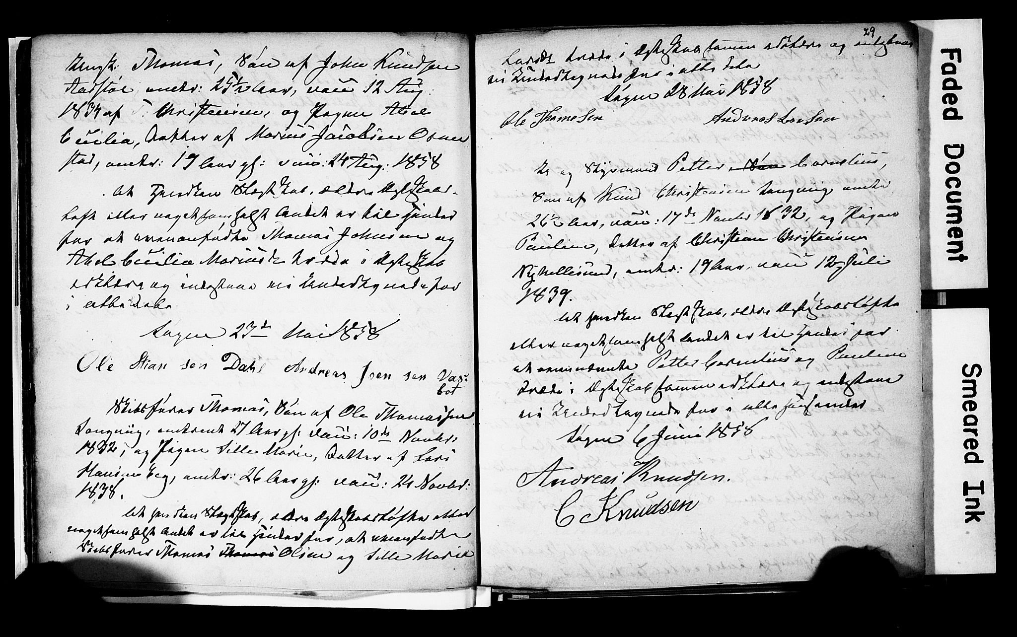 Søgne sokneprestkontor, AV/SAK-1111-0037/F/Fe/L0001: Banns register no. A III 1, 1853-1870, p. 29