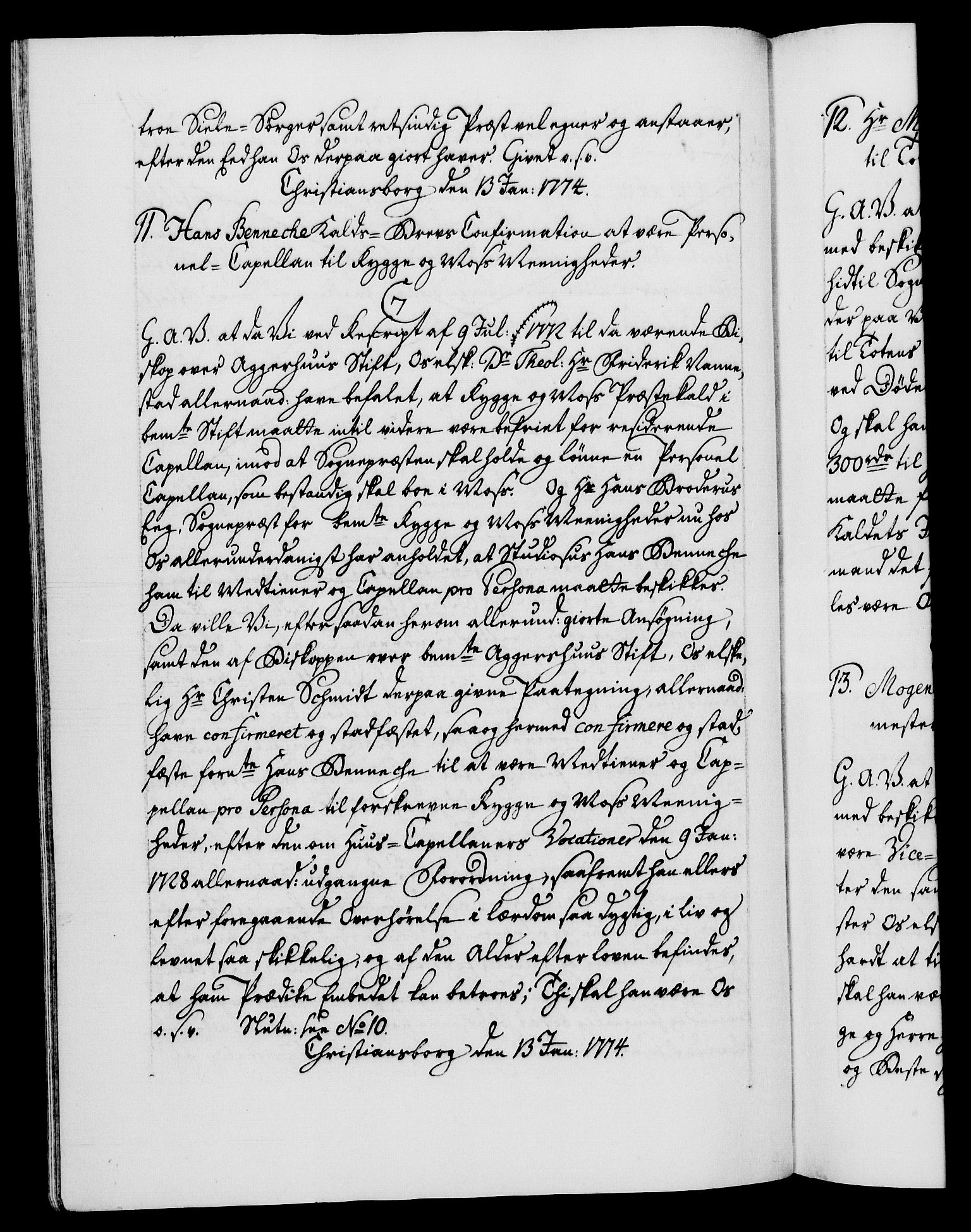 Danske Kanselli 1572-1799, AV/RA-EA-3023/F/Fc/Fca/Fcaa/L0046: Norske registre, 1773-1775, p. 341b