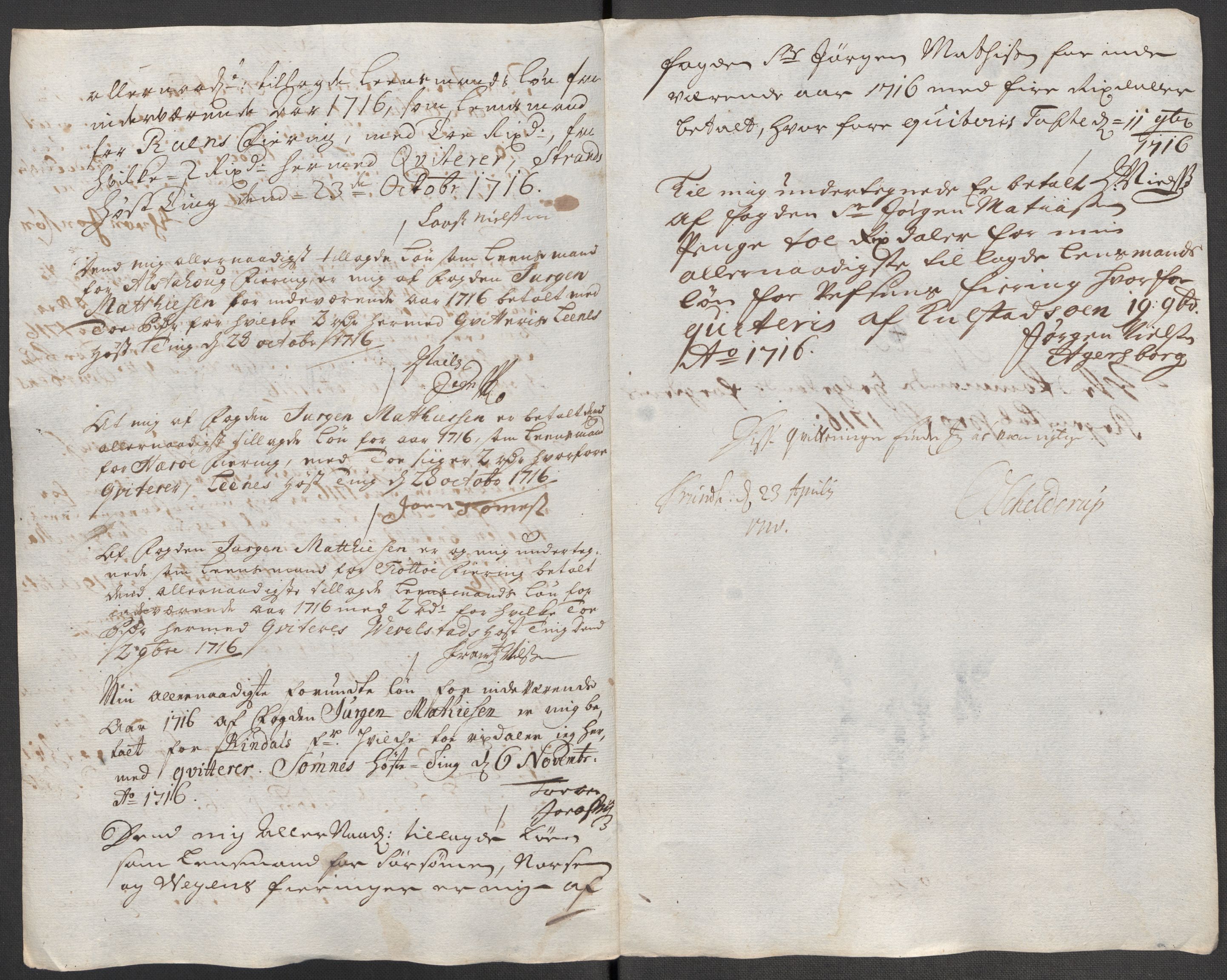 Rentekammeret inntil 1814, Reviderte regnskaper, Fogderegnskap, RA/EA-4092/R65/L4514: Fogderegnskap Helgeland, 1716, p. 295