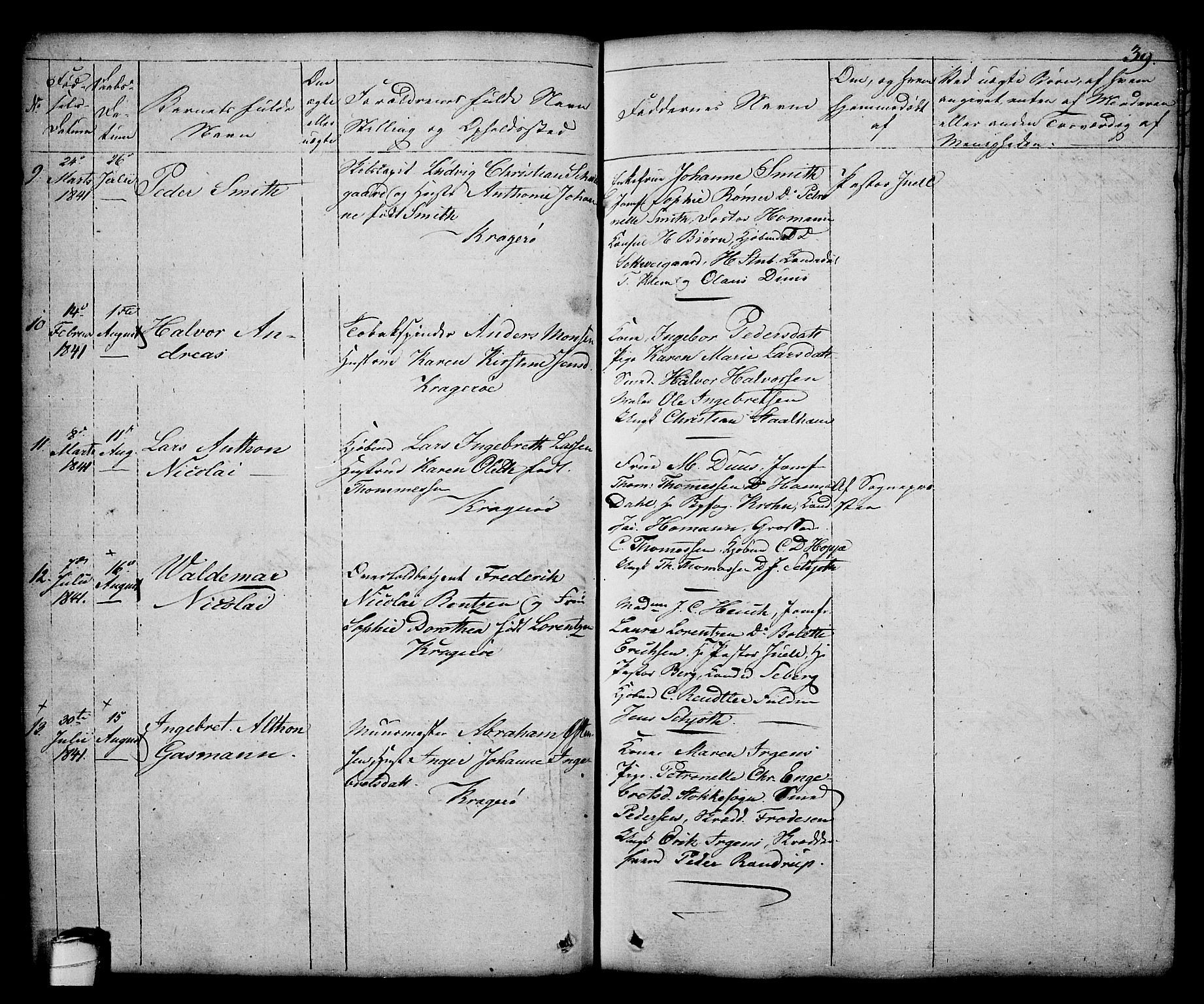 Kragerø kirkebøker, SAKO/A-278/G/Ga/L0003: Parish register (copy) no. 3, 1832-1852, p. 39