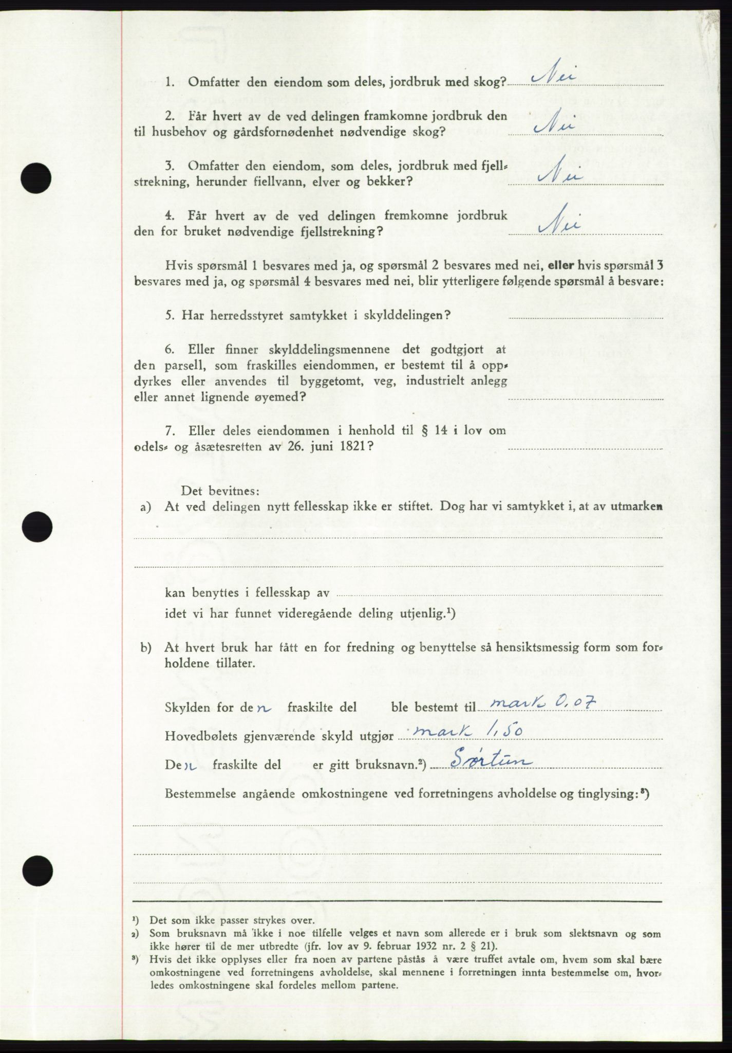 Namdal sorenskriveri, AV/SAT-A-4133/1/2/2C: Mortgage book no. -, 1948-1948, Diary no: : 2266/1948