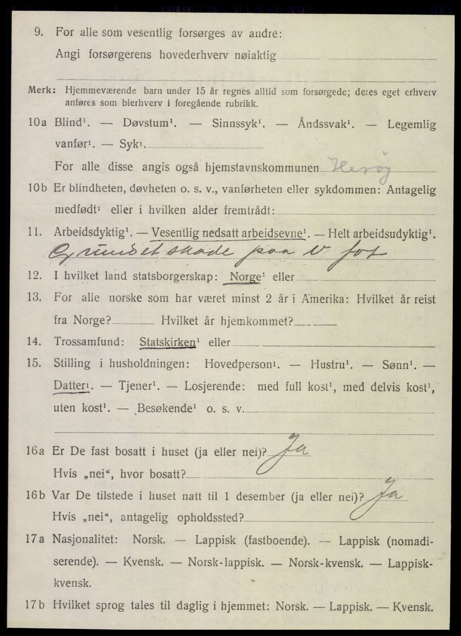 SAT, 1920 census for Herøy, 1920, p. 1919