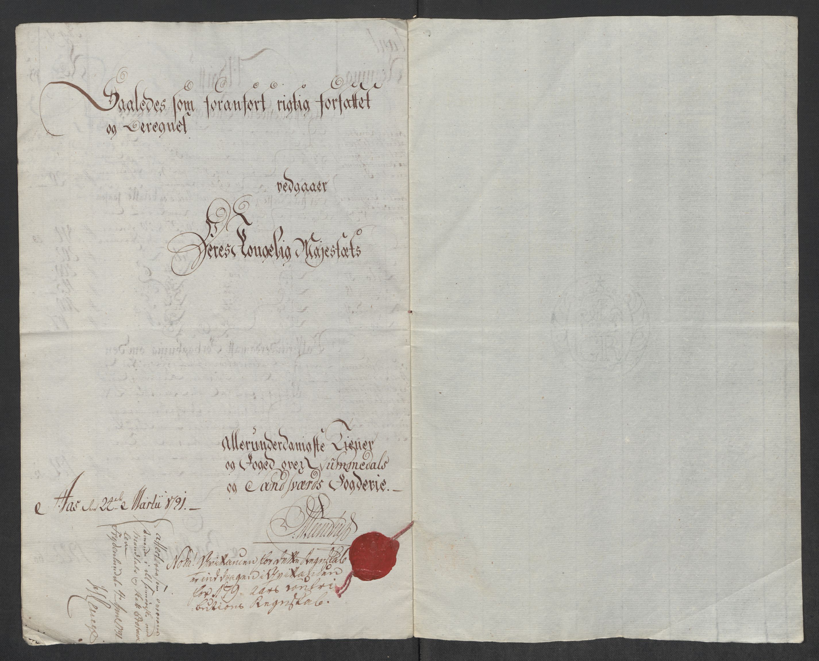 Rentekammeret inntil 1814, Reviderte regnskaper, Mindre regnskaper, AV/RA-EA-4068/Rf/Rfe/L0031: Nordmøre fogderi, Numedal og Sandsvær fogderi, 1789, p. 303