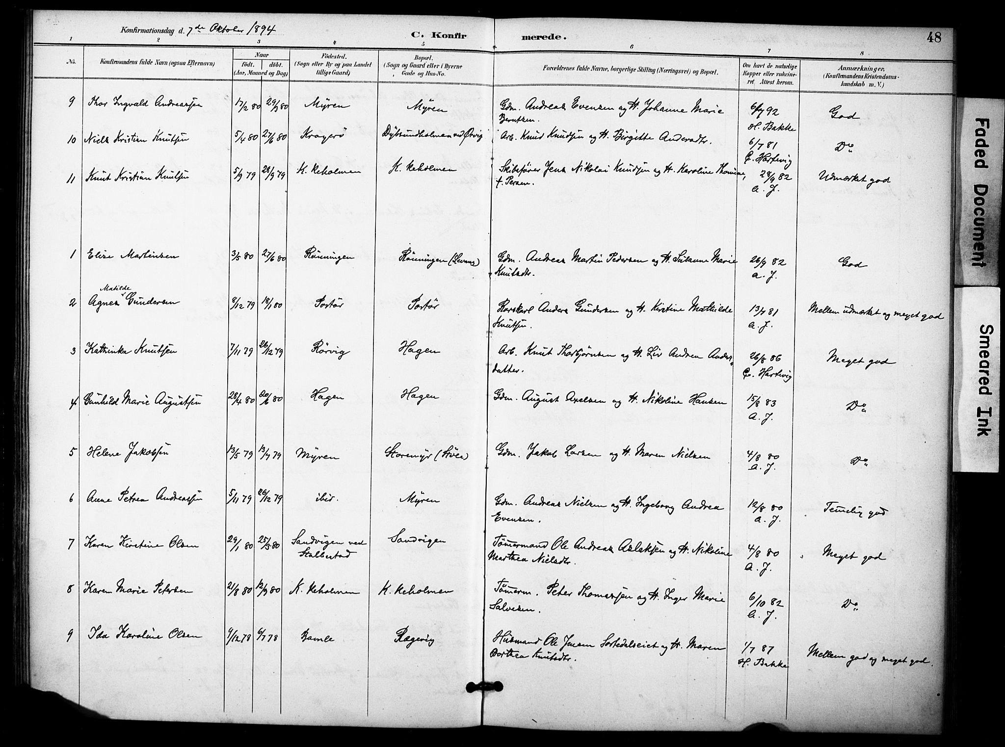 Skåtøy kirkebøker, AV/SAKO-A-304/F/Fb/L0001: Parish register (official) no. II 1, 1892-1916, p. 48