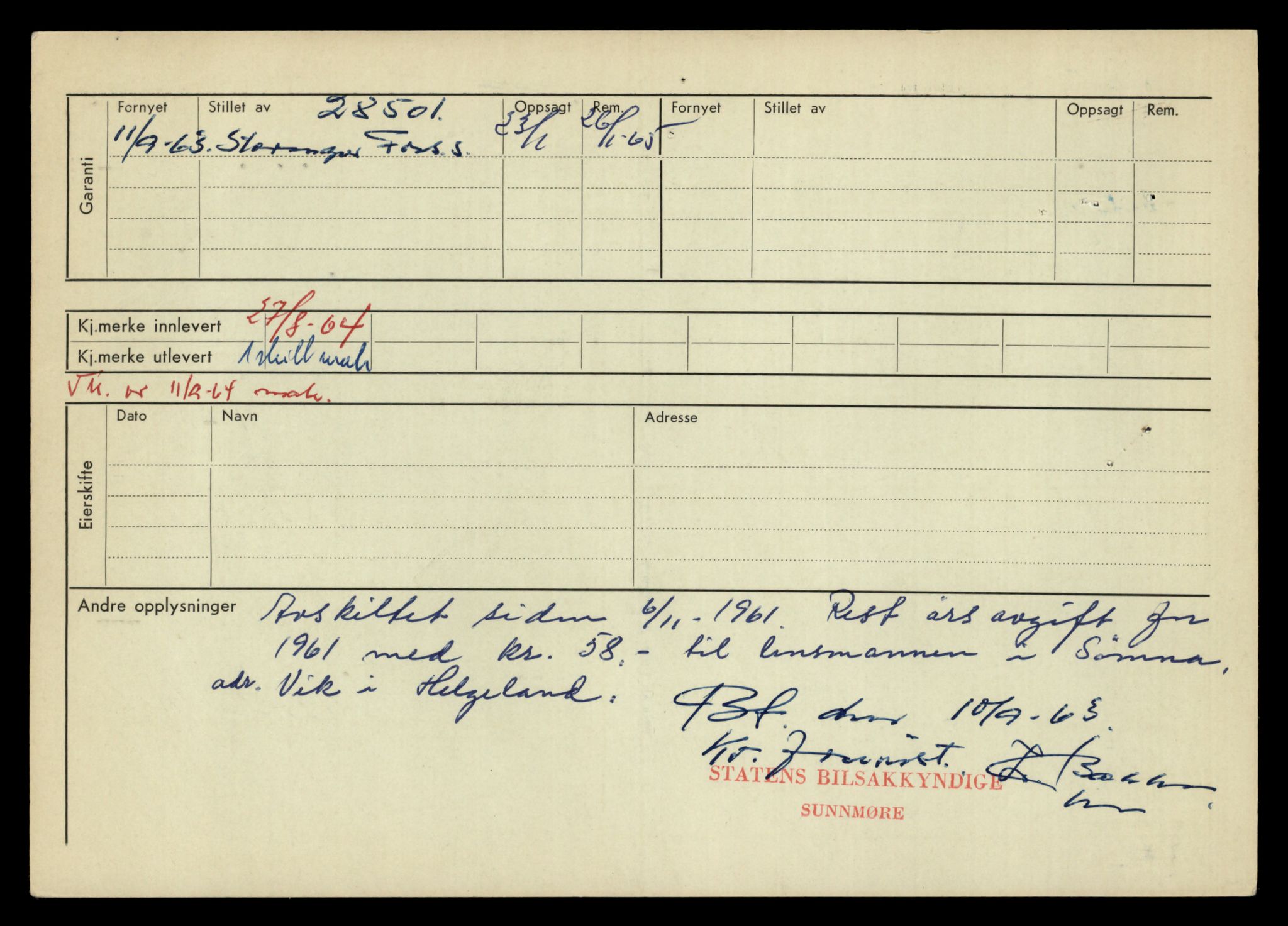 Møre og Romsdal vegkontor - Ålesund trafikkstasjon, AV/SAT-A-4099/F/Fe/L0042: Registreringskort for kjøretøy T 13906 - T 14079, 1927-1998, p. 1030