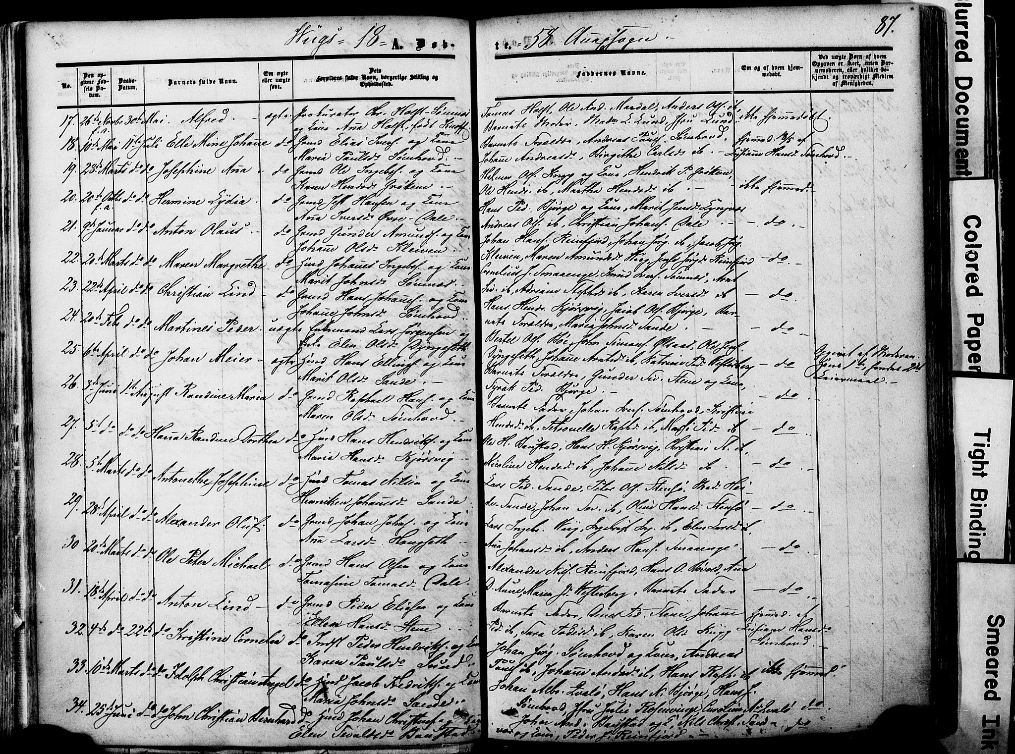 Ministerialprotokoller, klokkerbøker og fødselsregistre - Nordland, AV/SAT-A-1459/812/L0176: Parish register (official) no. 812A05, 1834-1874, p. 87