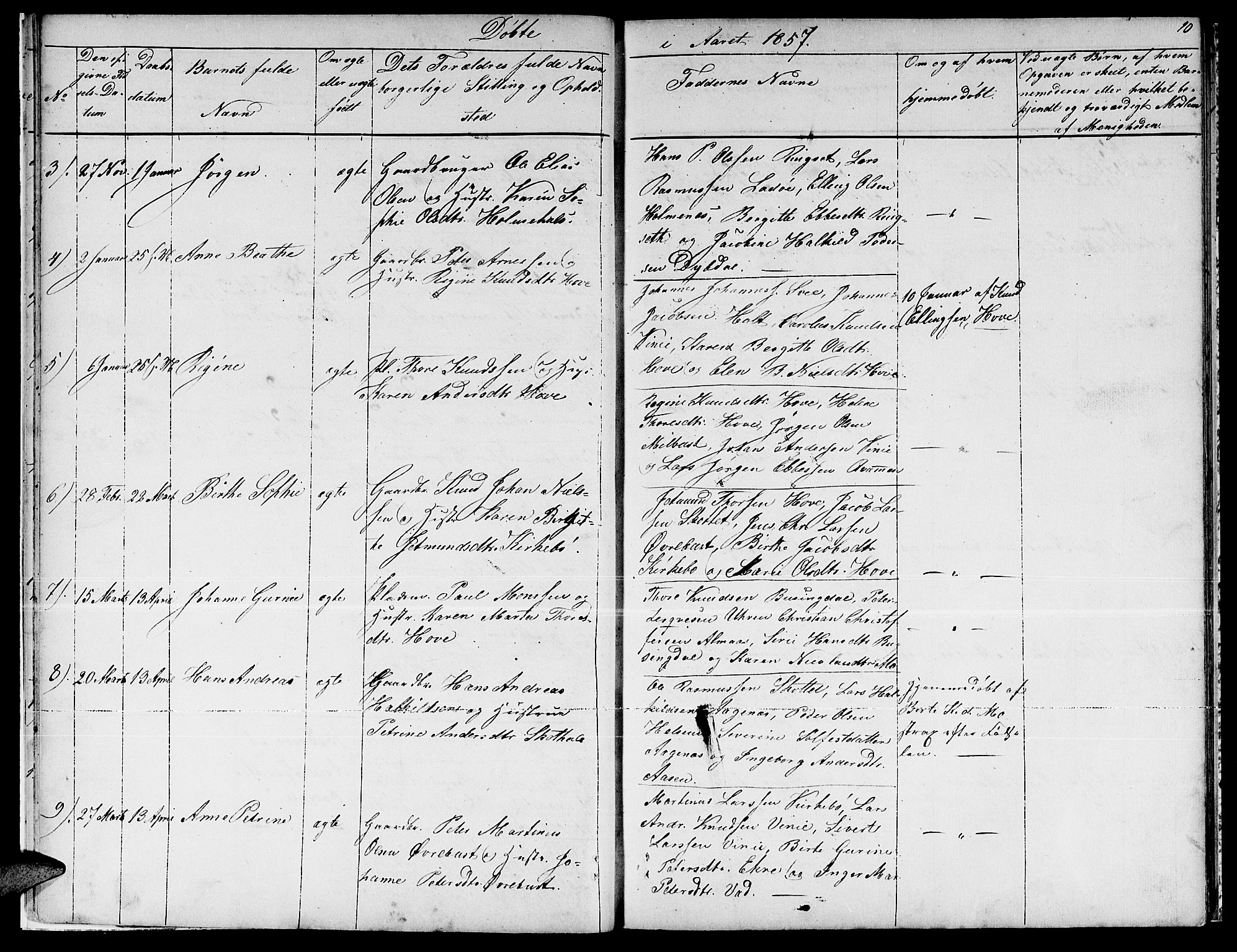 Ministerialprotokoller, klokkerbøker og fødselsregistre - Møre og Romsdal, SAT/A-1454/521/L0300: Parish register (copy) no. 521C01, 1854-1881, p. 10