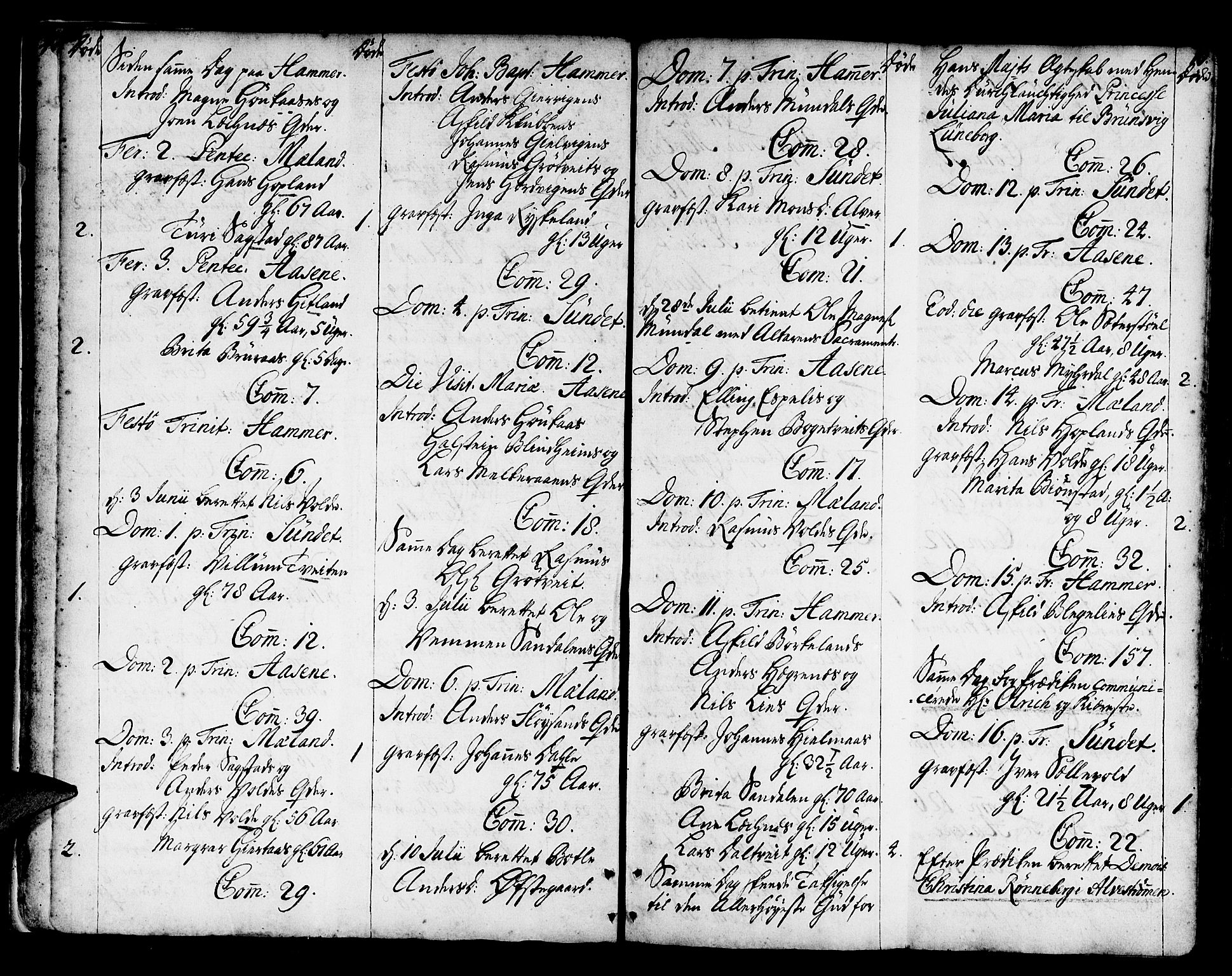 Hamre sokneprestembete, AV/SAB-A-75501/H/Ha/Haa/Haaa/L0006: Parish register (official) no. A 6, 1750-1761, p. 10