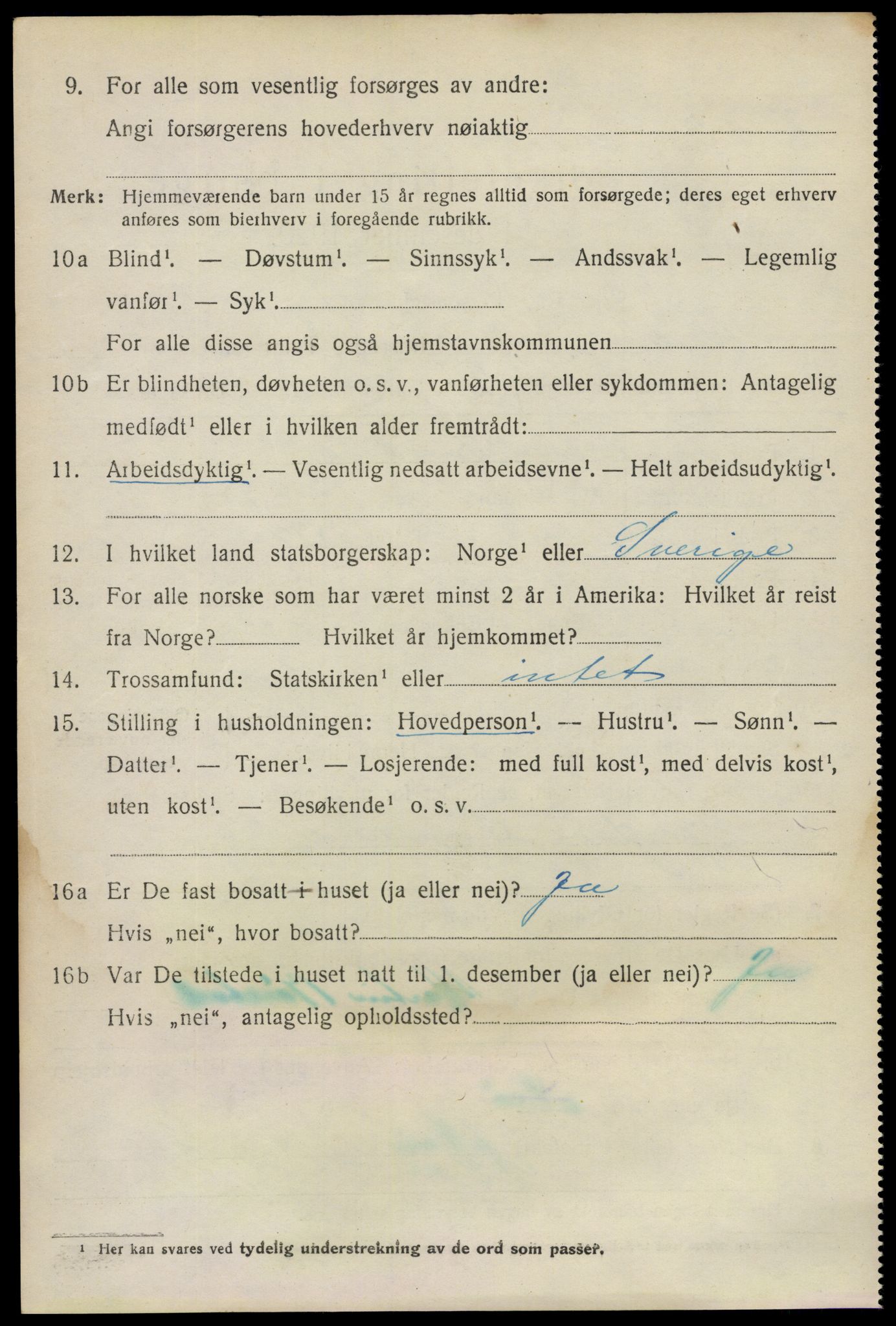 SAO, 1920 census for Tune, 1920, p. 6687