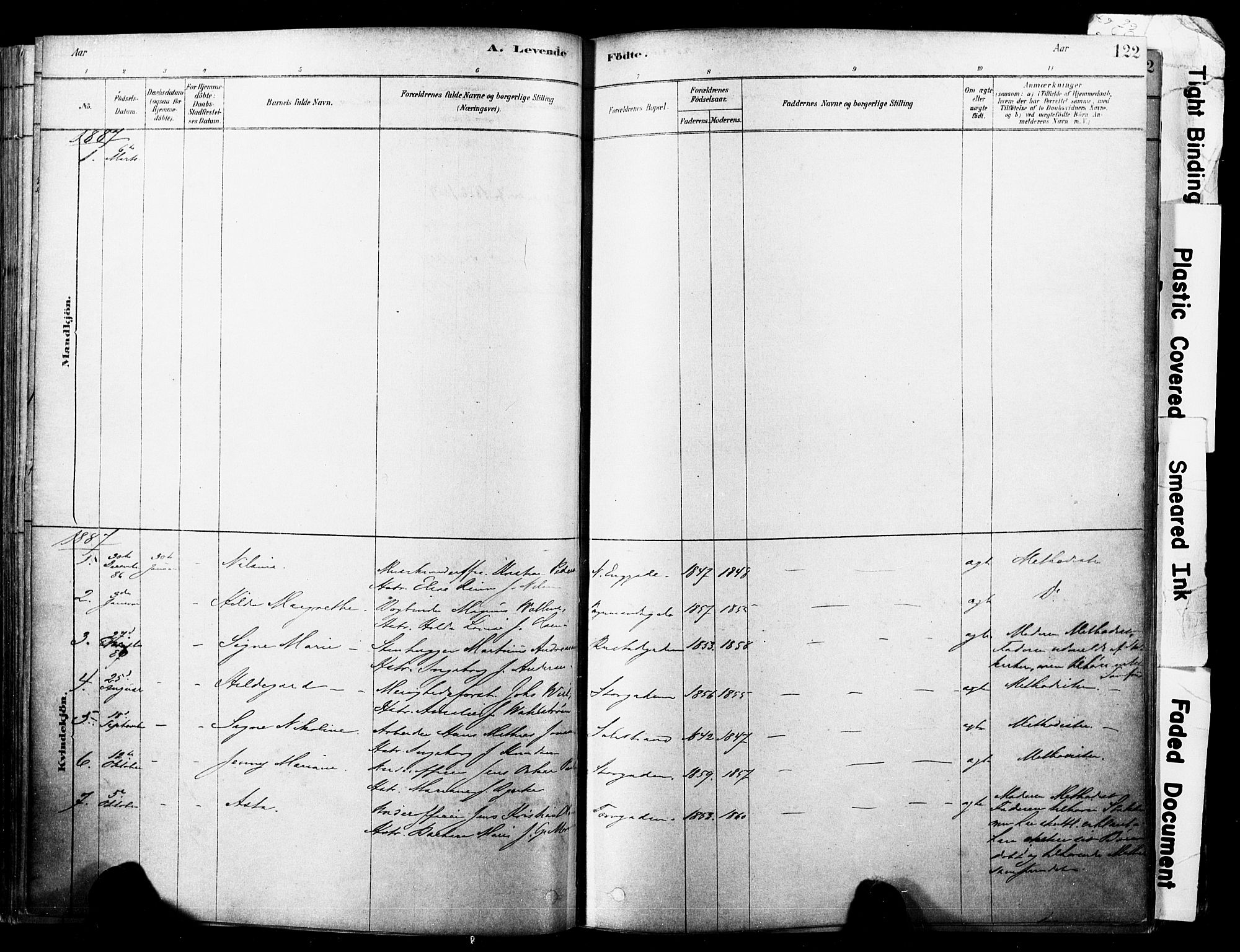 Horten kirkebøker, AV/SAKO-A-348/F/Fa/L0003: Parish register (official) no. 3, 1878-1887, p. 122