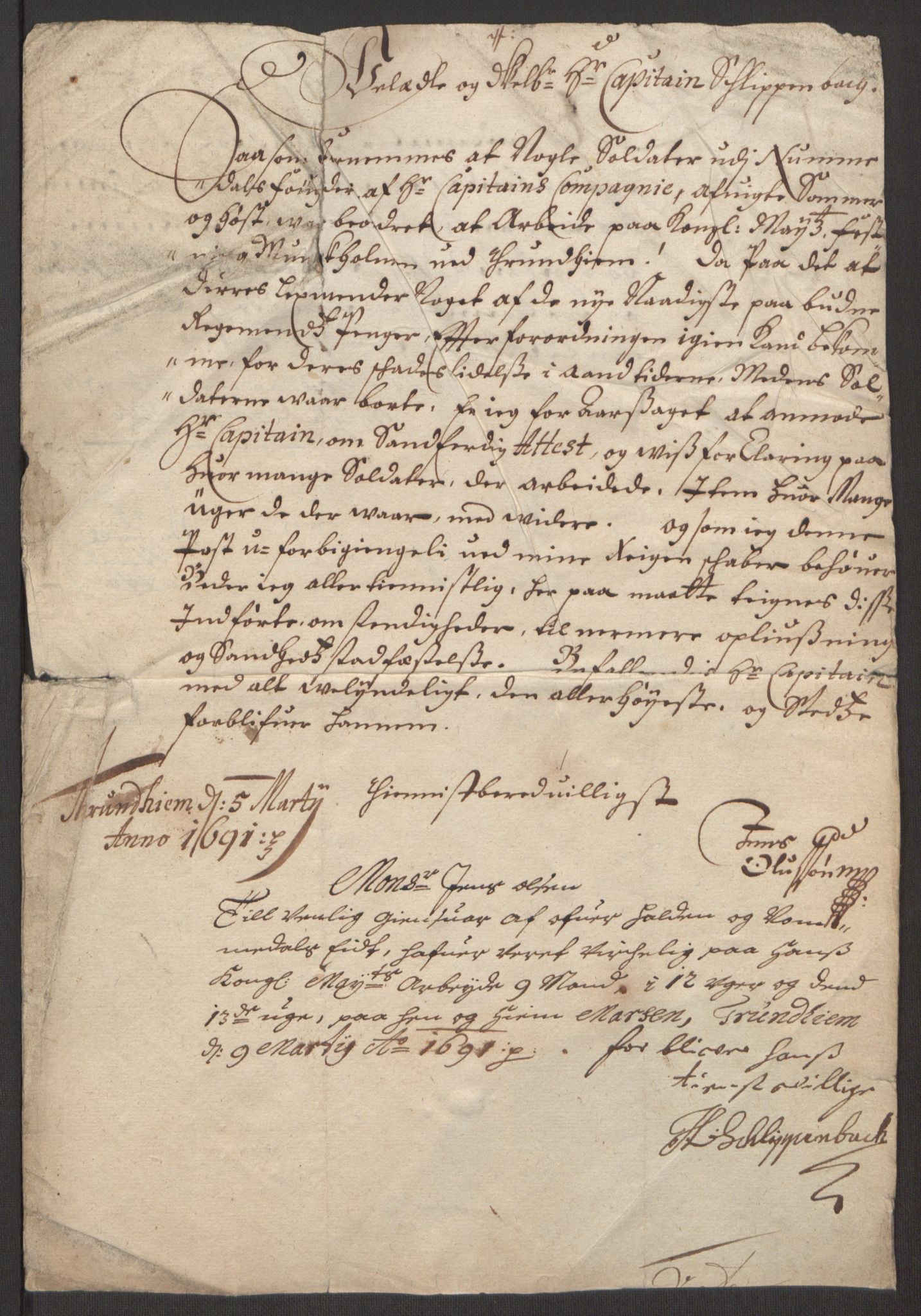 Rentekammeret inntil 1814, Reviderte regnskaper, Fogderegnskap, AV/RA-EA-4092/R64/L4423: Fogderegnskap Namdal, 1690-1691, p. 126