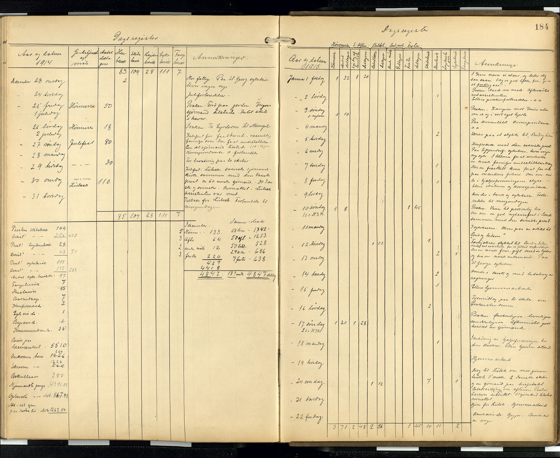 Den norske sjømannsmisjon i utlandet/Hamburg, AV/SAB-SAB/PA-0107/H/Ha/L0001: Parish register (official) no. A 1, 1907-1951, p. 183b-184a