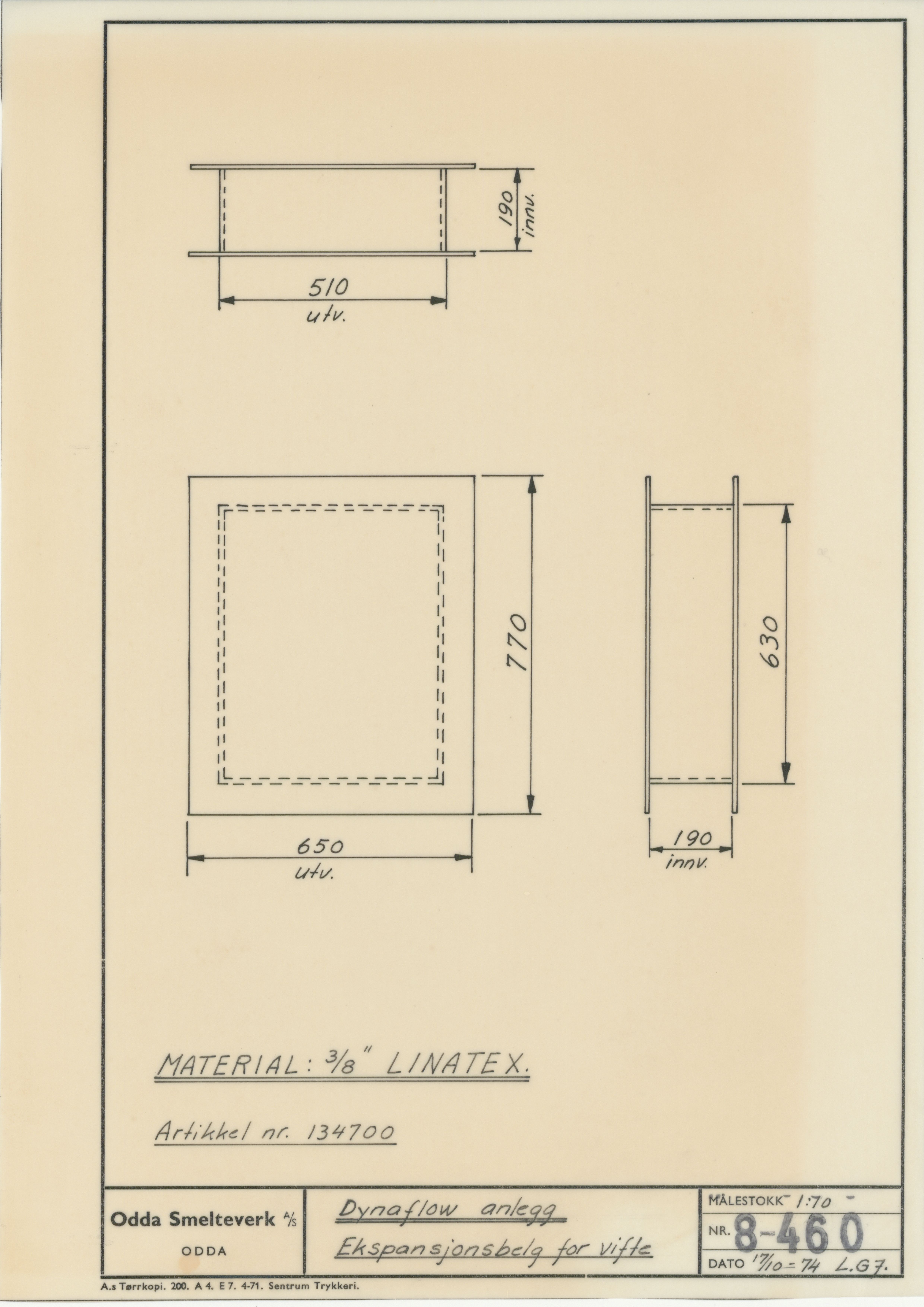 Odda smelteverk AS, KRAM/A-0157.1/T/Td/L0008: Gruppe 8. Kalkovner, 1939-1999, p. 749